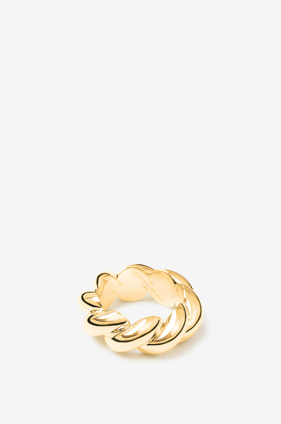 LIE STUDIO The Christine silver ring Women GOLDEN 1