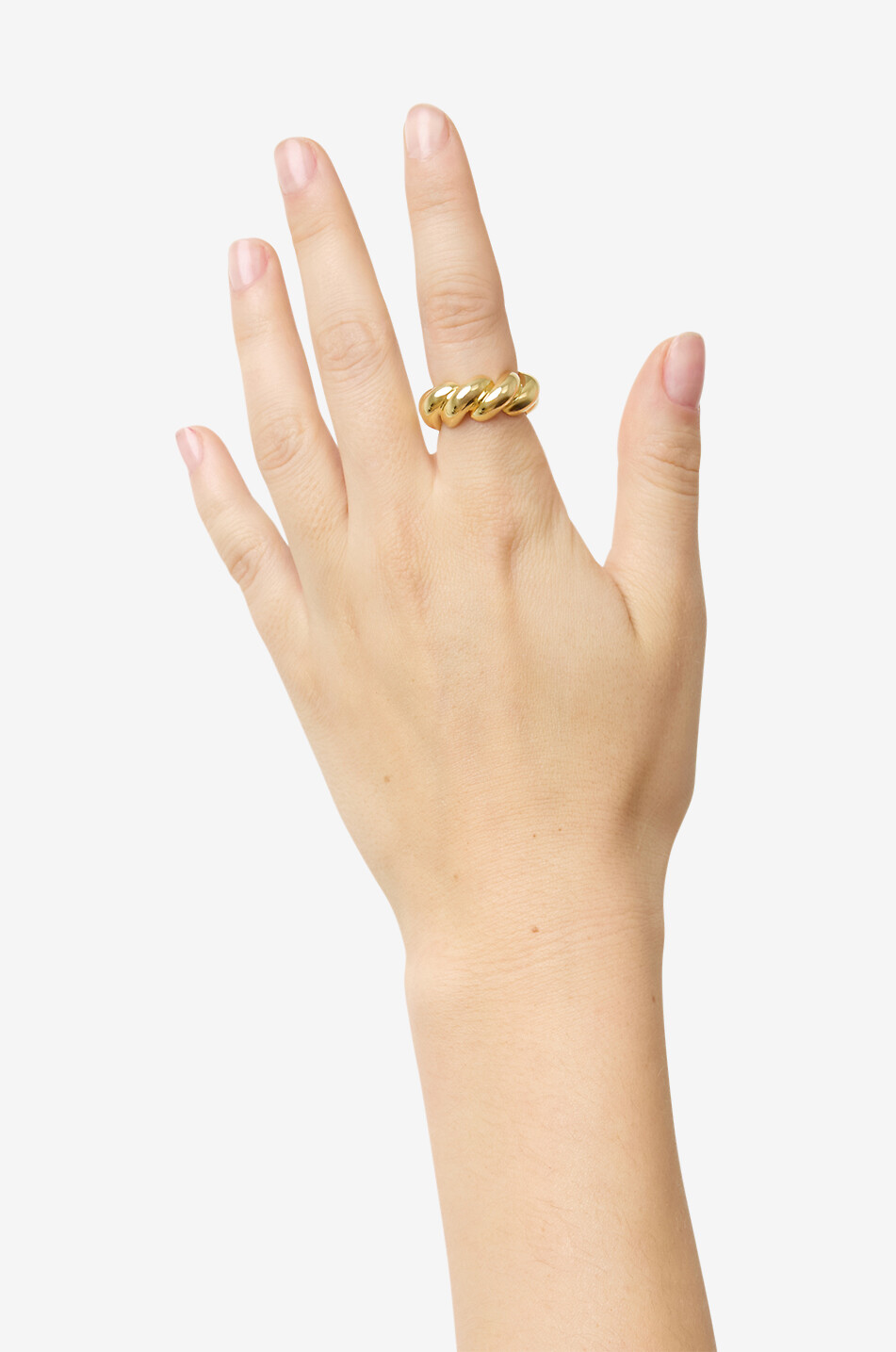 LIE STUDIO The Christine silver ring Women GOLDEN 3