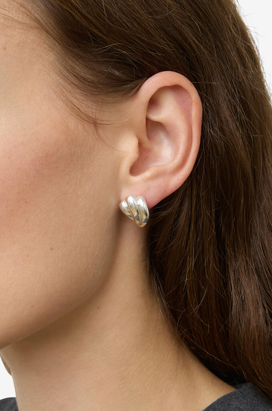 LIE STUDIO Clous d'oreilles en argent The Madga Femme ARGENT 2