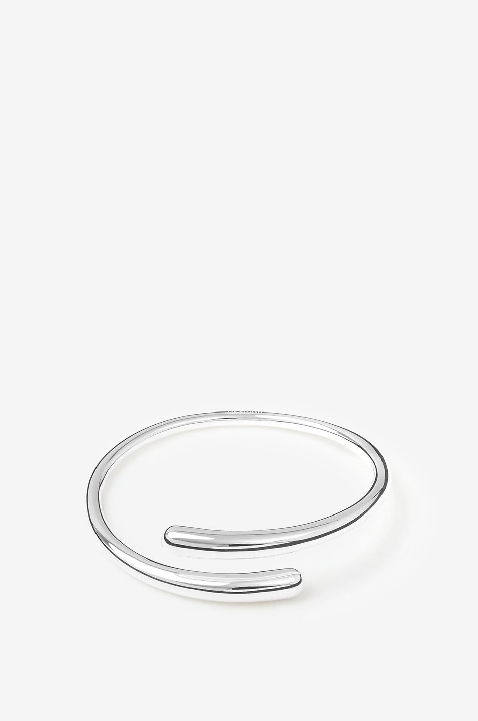 LIE STUDIO The Olga spiral-shaped brass bangle Women SILVER 1