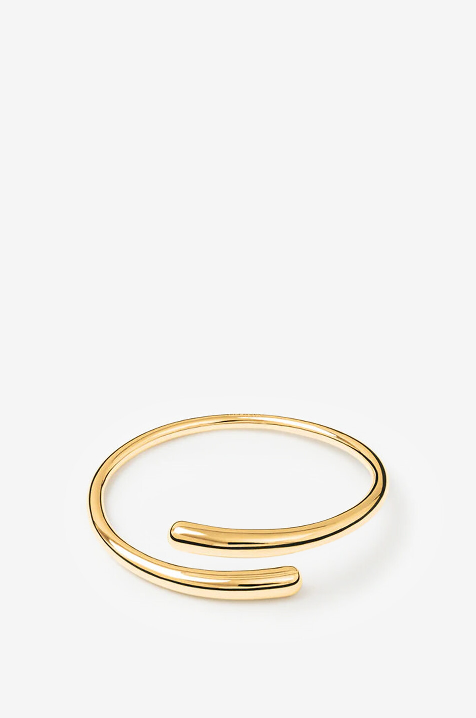 LIE STUDIO The Olga spiral-shaped brass bangle Women GOLDEN 1