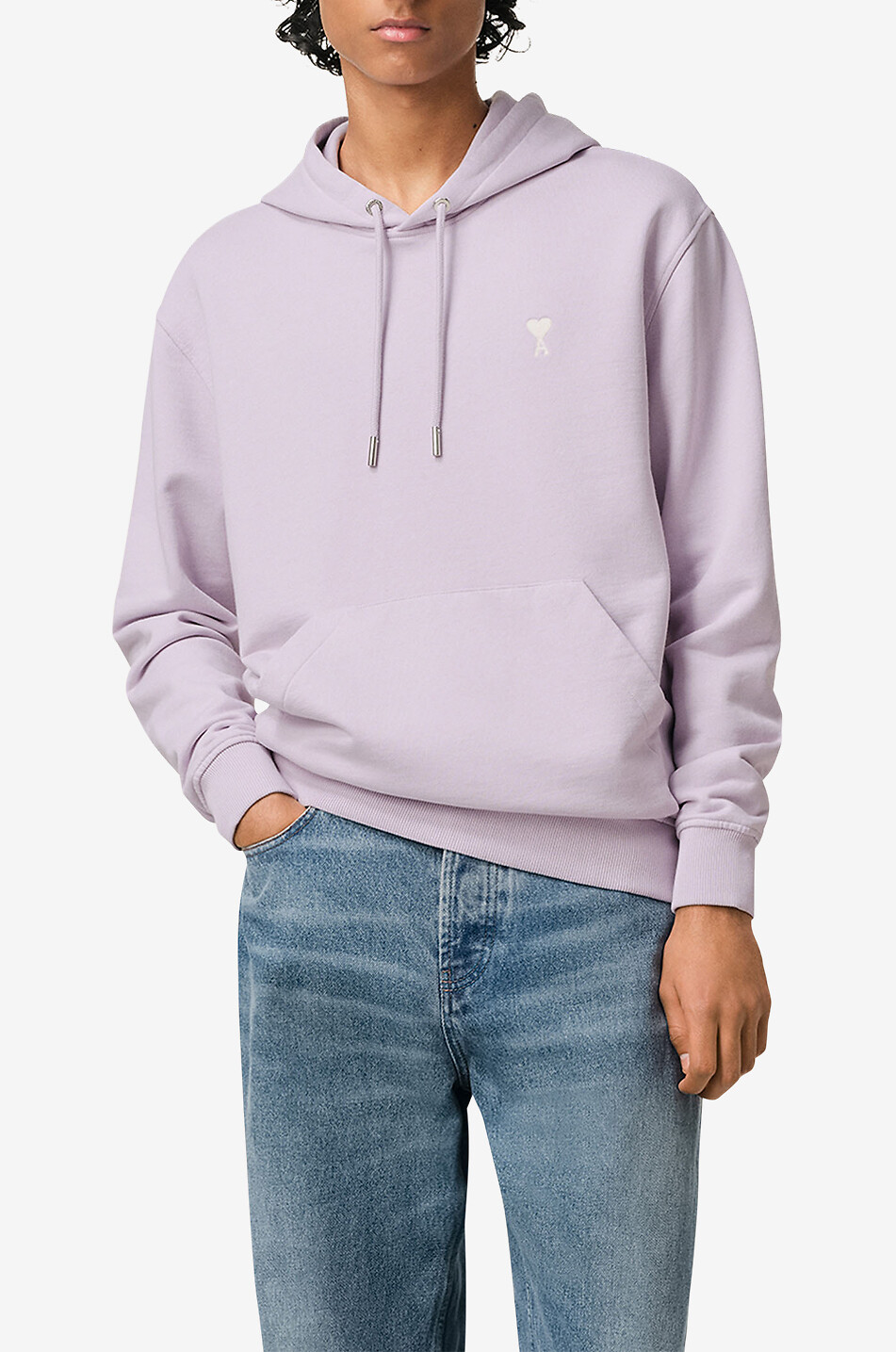 AMI Sweat-shirt à capuche Ami de Coeur Homme VIOLET CLAIR 3