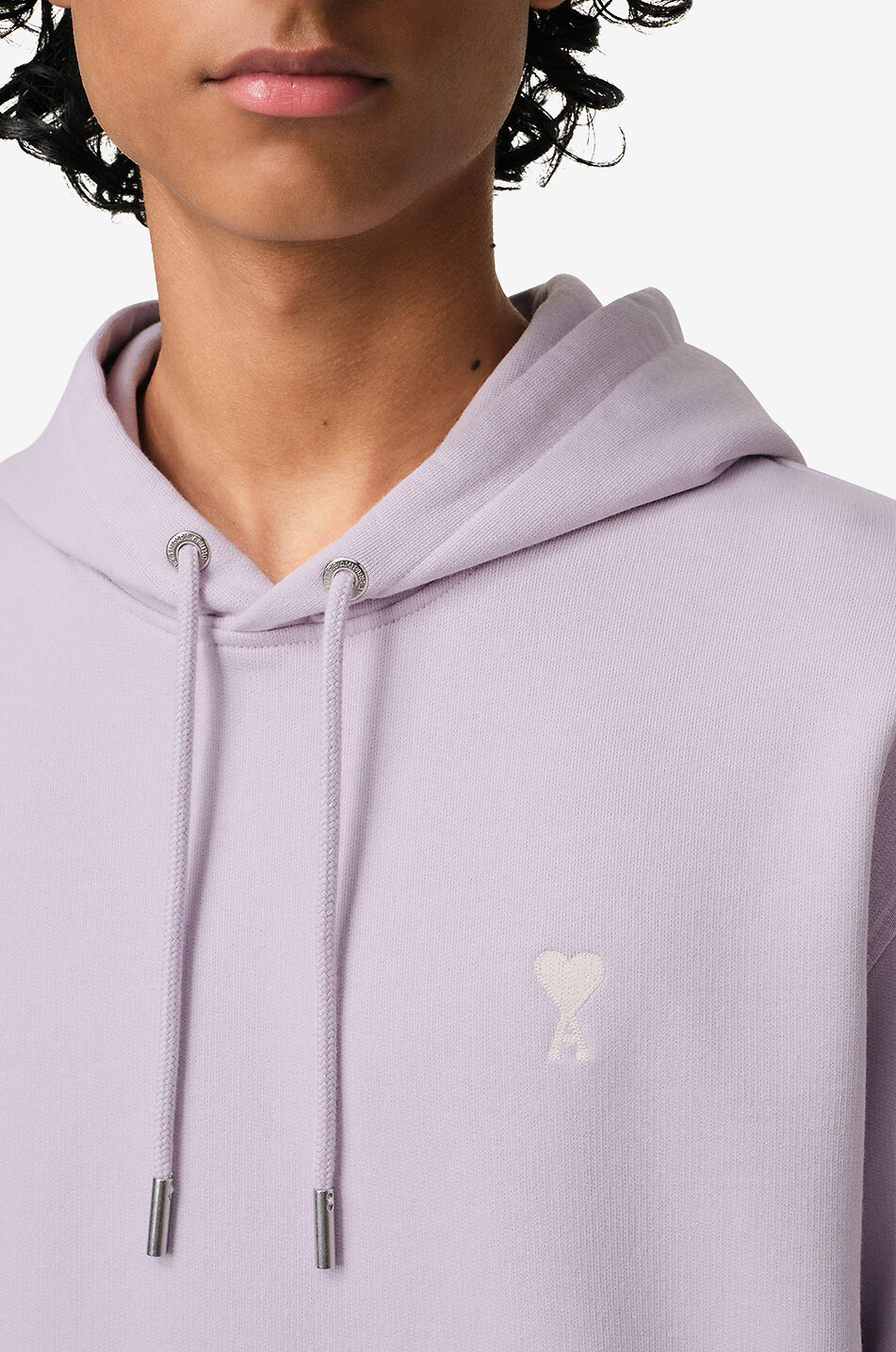 AMI Sweat-shirt à capuche Ami de Coeur Homme VIOLET CLAIR 2