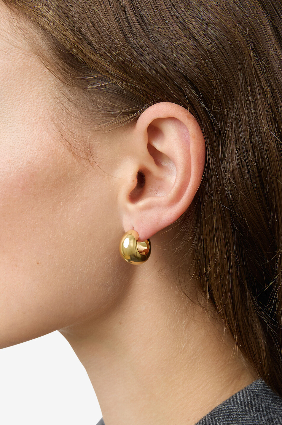 LIE STUDIO Creolen aus Silber The Simone Damen GOLDEN 2