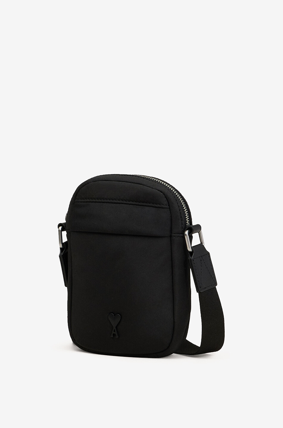 AMI Ami de Coeur nylon crossbody bag Men BLACK 2