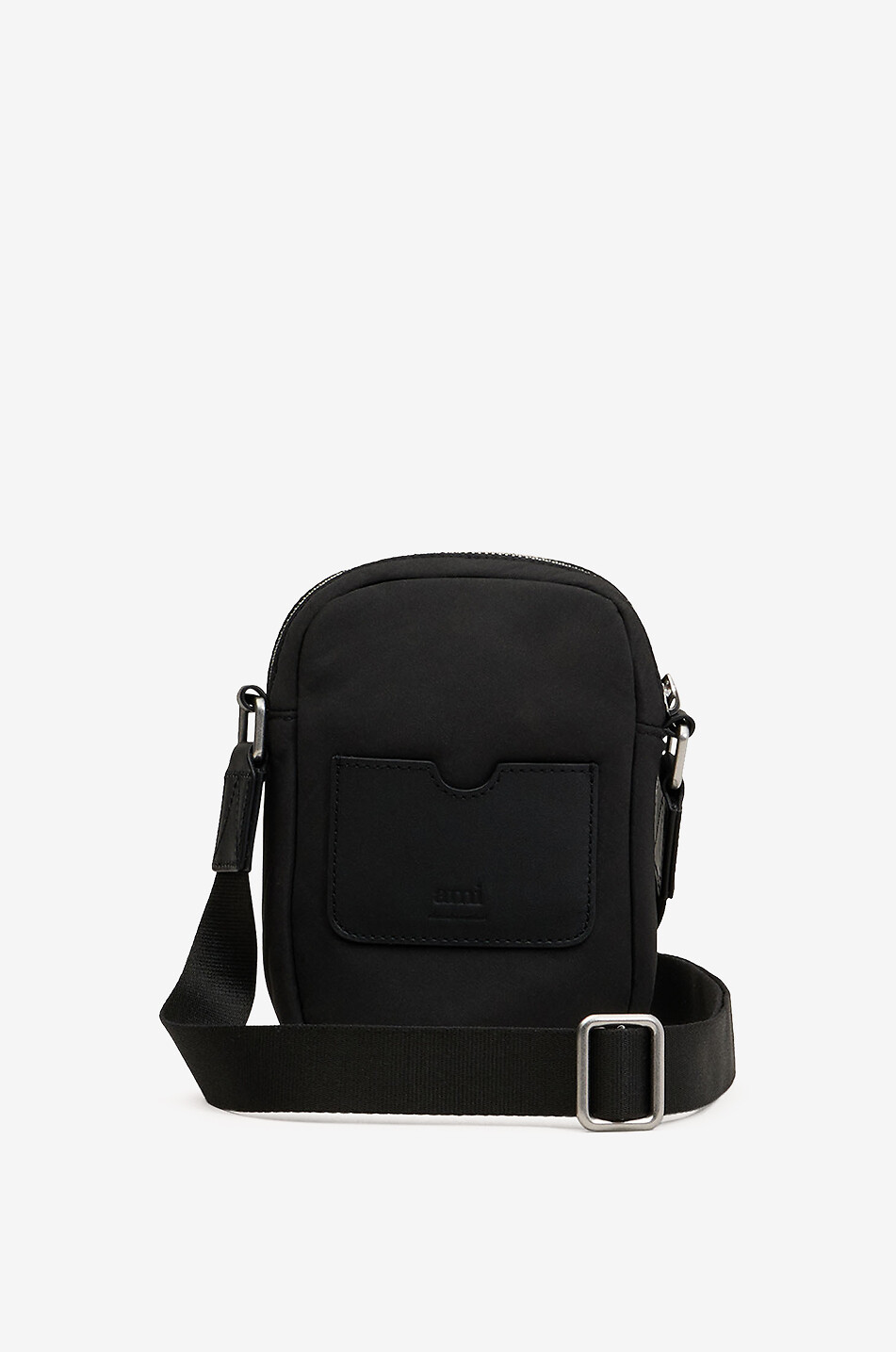 AMI Ami de Coeur nylon crossbody bag Men BLACK 4