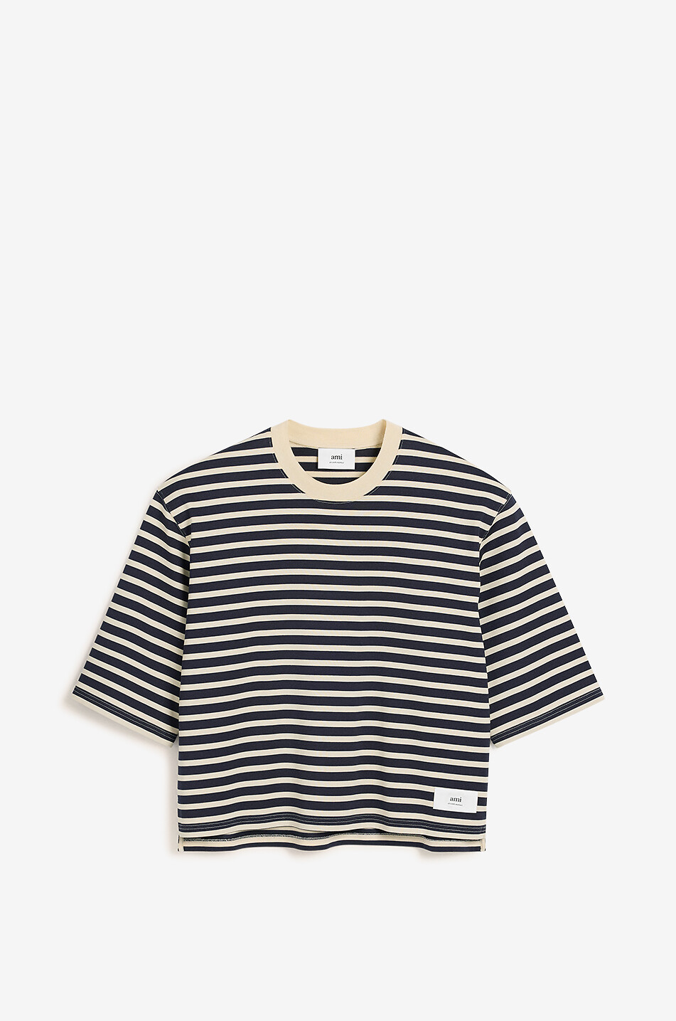 AMI Recycled cotton oversize T-shirt Women MULTI COLOURED 1