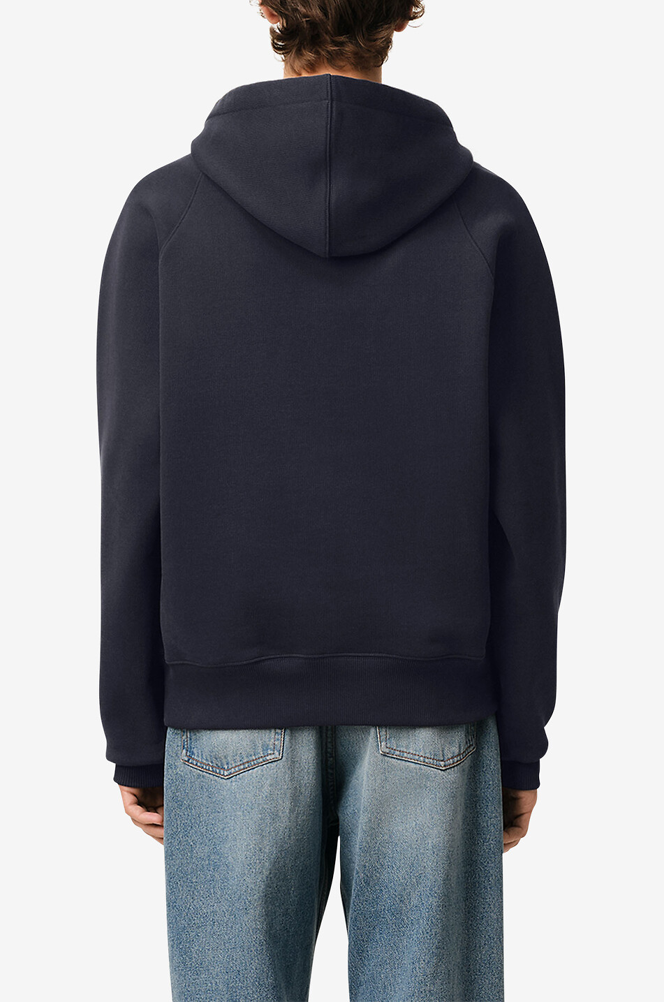 AMI Sweat-shirt à capuche en coton bio Ami Paris Homme BLEU FONCE 4