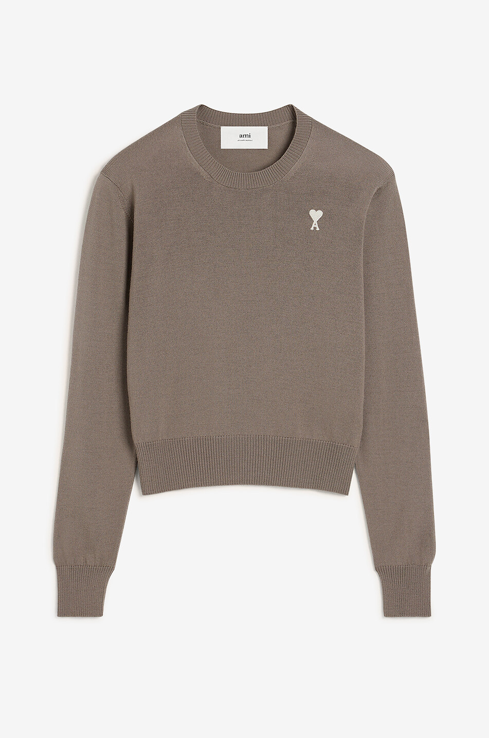 Pull à col rond en laine mérinos Ami de Coeur