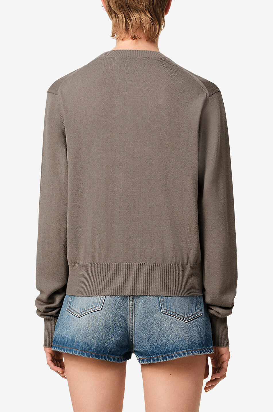 Pull à col rond en laine mérinos Ami de Coeur