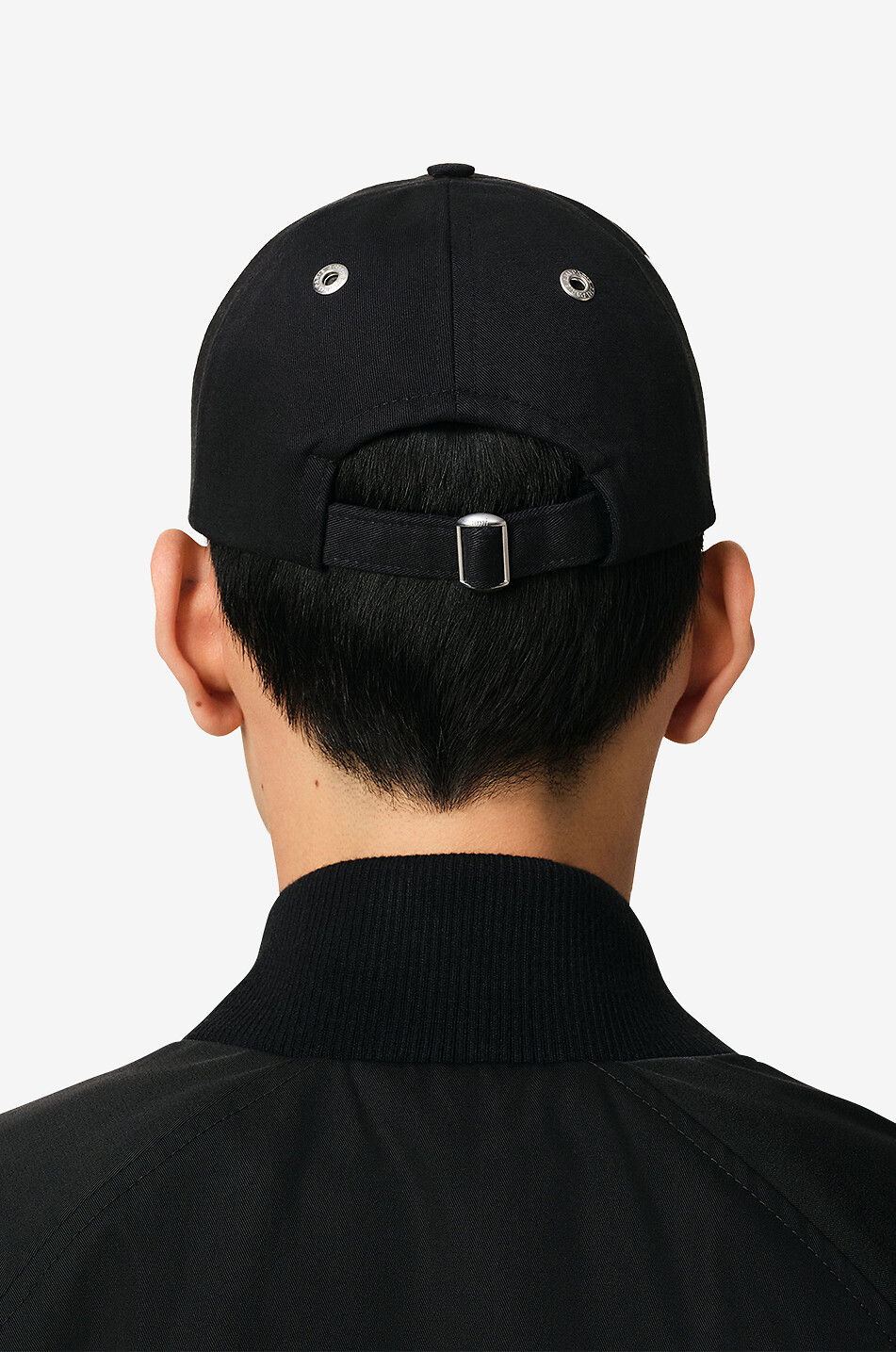 AMI Casquette en gabardine Red Ami de Coeur Homme NOIR 5