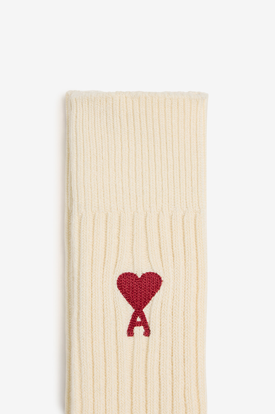 AMI Chaussettes de tennis Ami de Coeur Homme BLANC CASSE 3