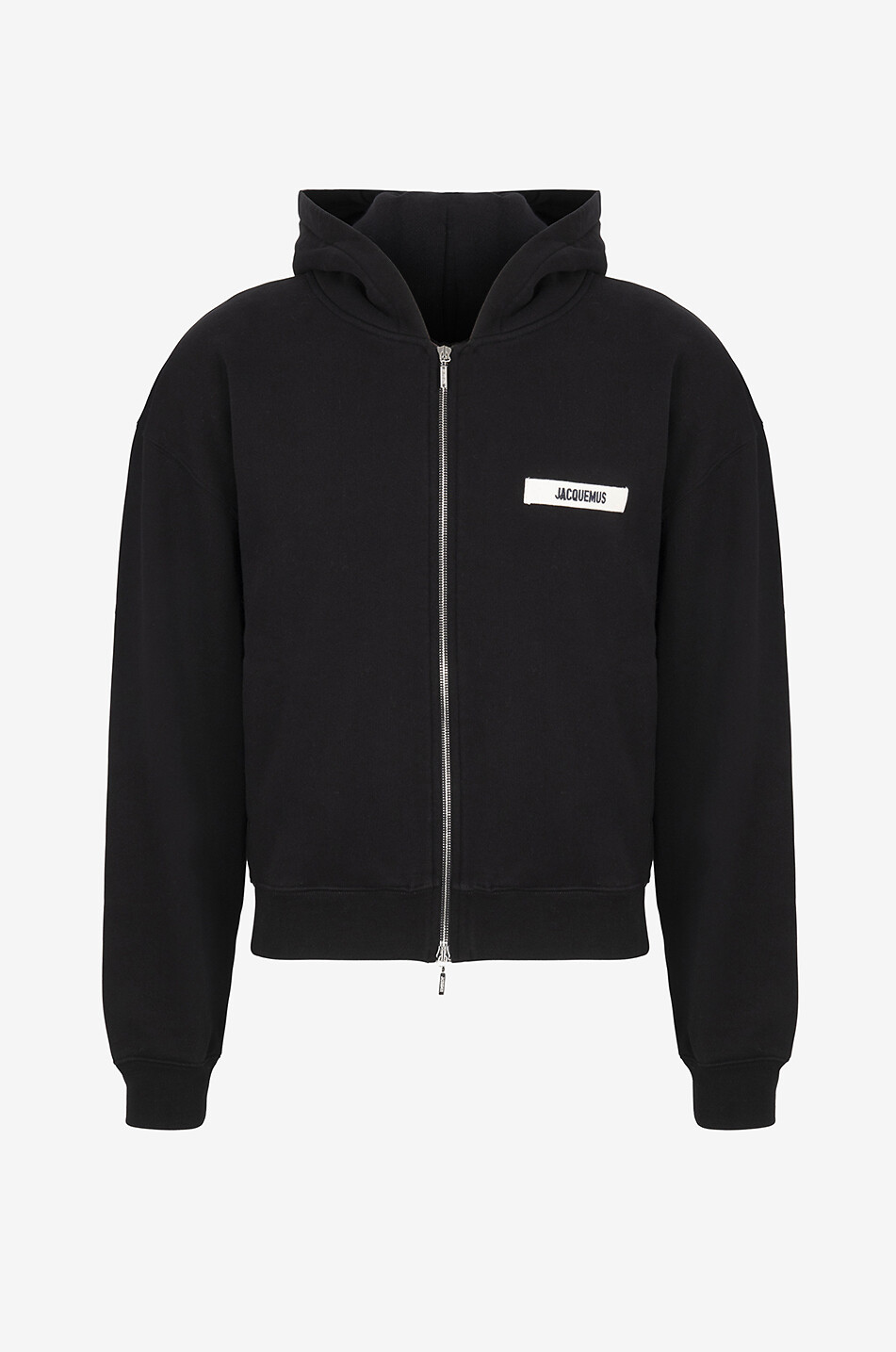 JACQUEMUS Le Hoodie Zip Gros Grain full-zip sweatshirt Men BLACK 1