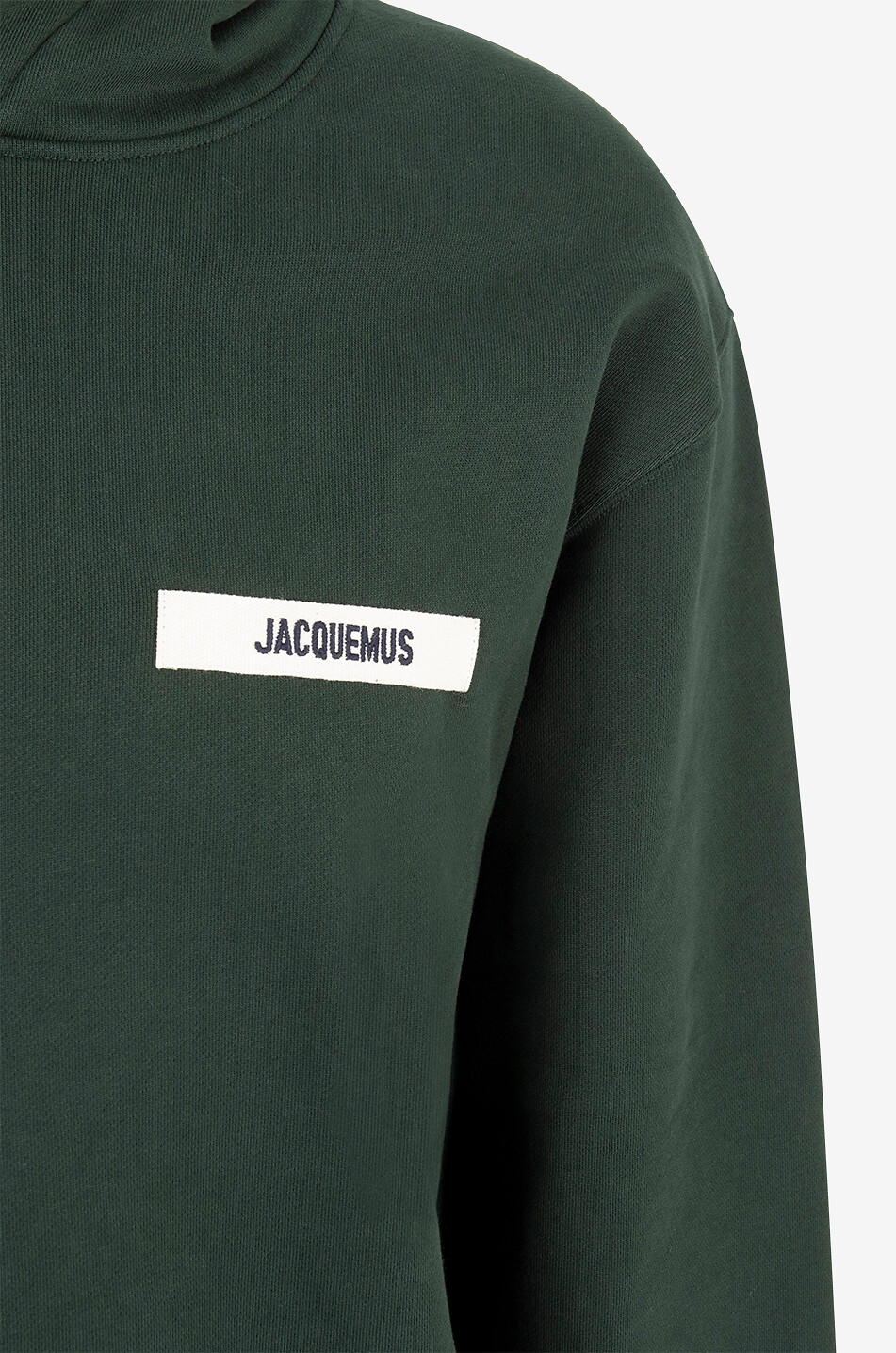JACQUEMUS Le hoodie Gros Grain hooded sweatshirt Men DARK GREEN 3