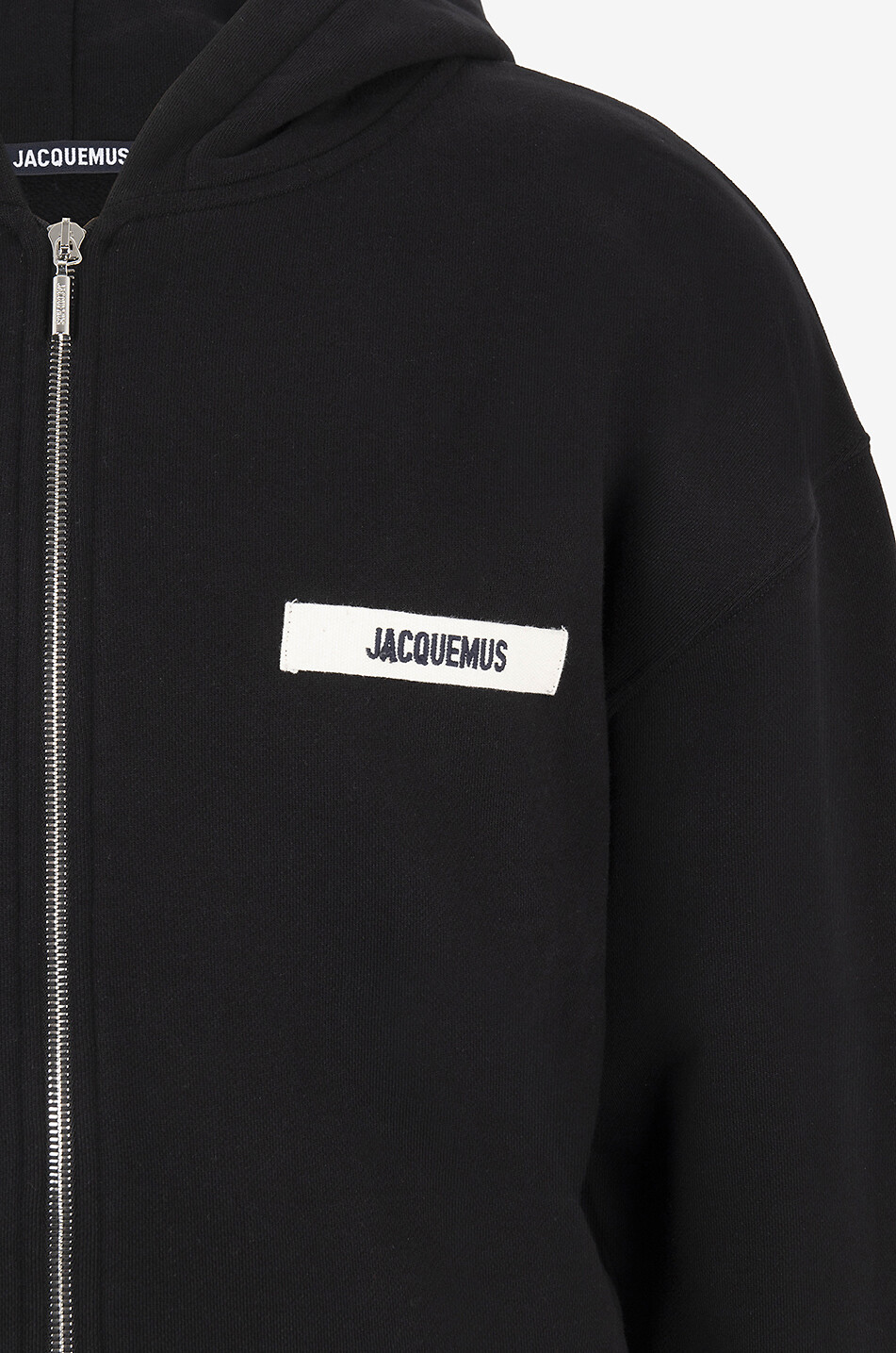 JACQUEMUS Le Hoodie Zip Gros Grain full-zip sweatshirt Men BLACK 3