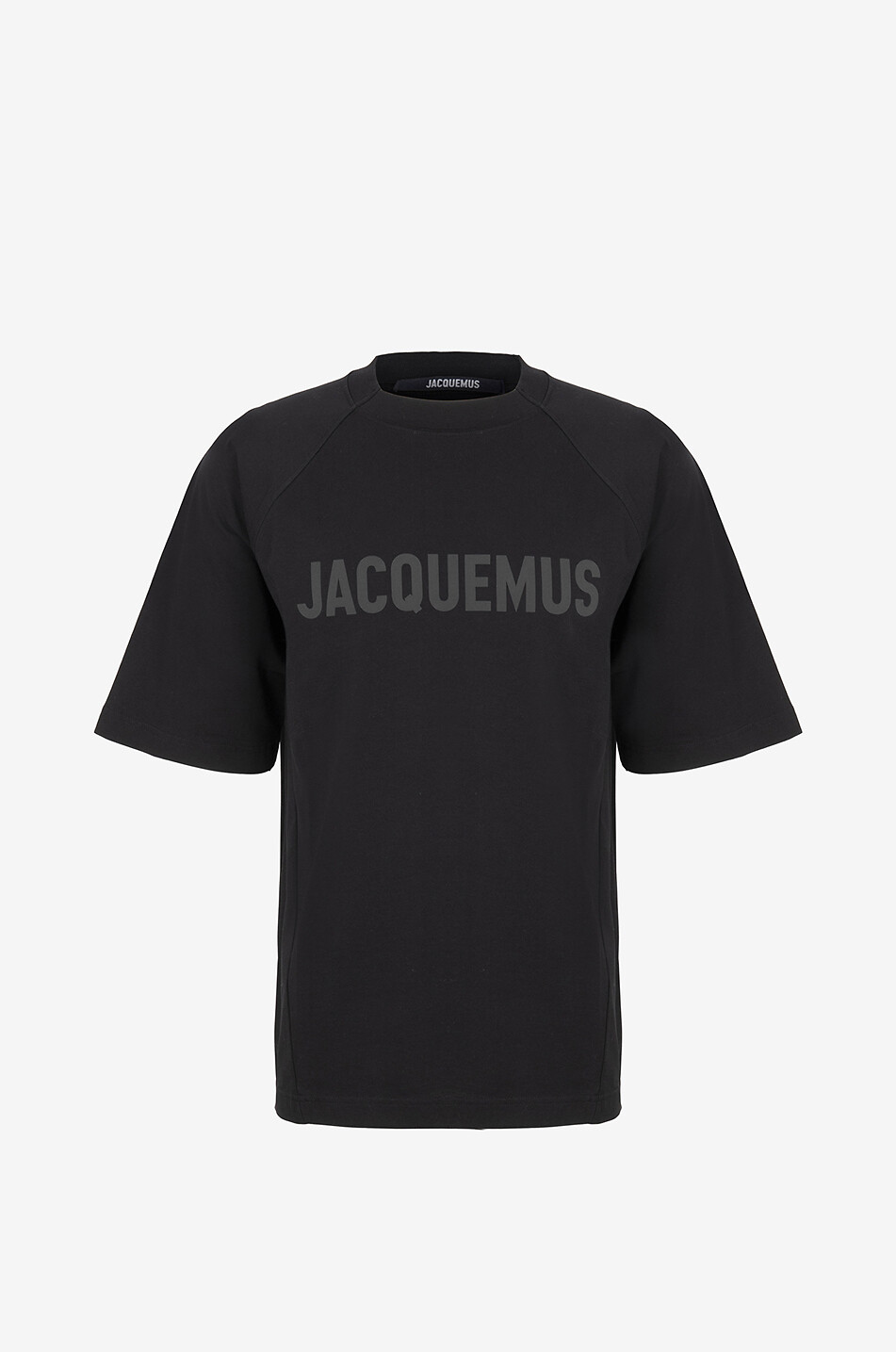 JACQUEMUS Le T-Shirt Typo relaxed raglan sleeve T-shirt Men BLACK 1