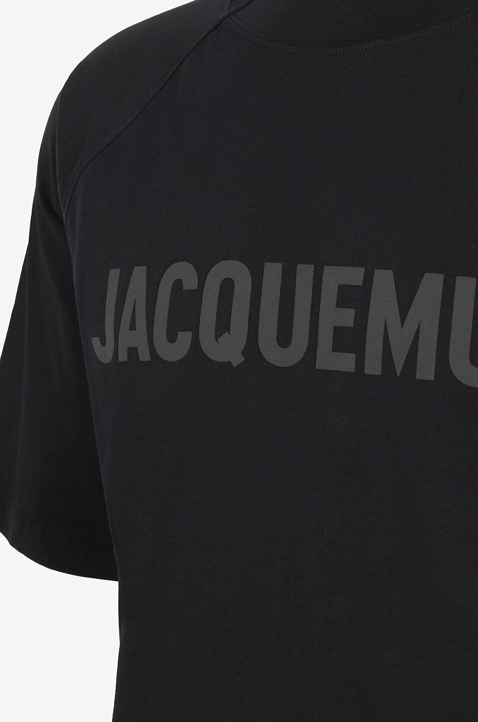 JACQUEMUS Le T-Shirt Typo relaxed raglan sleeve T-shirt Men BLACK 3