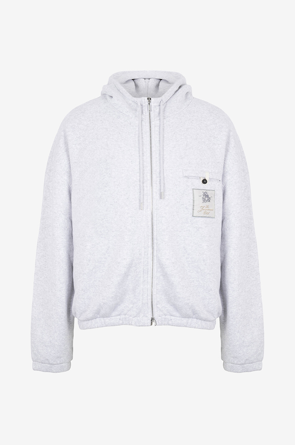 JACQUEMUS Sweat-shirt zippé Le Hoodie Torneo Homme GRIS 1