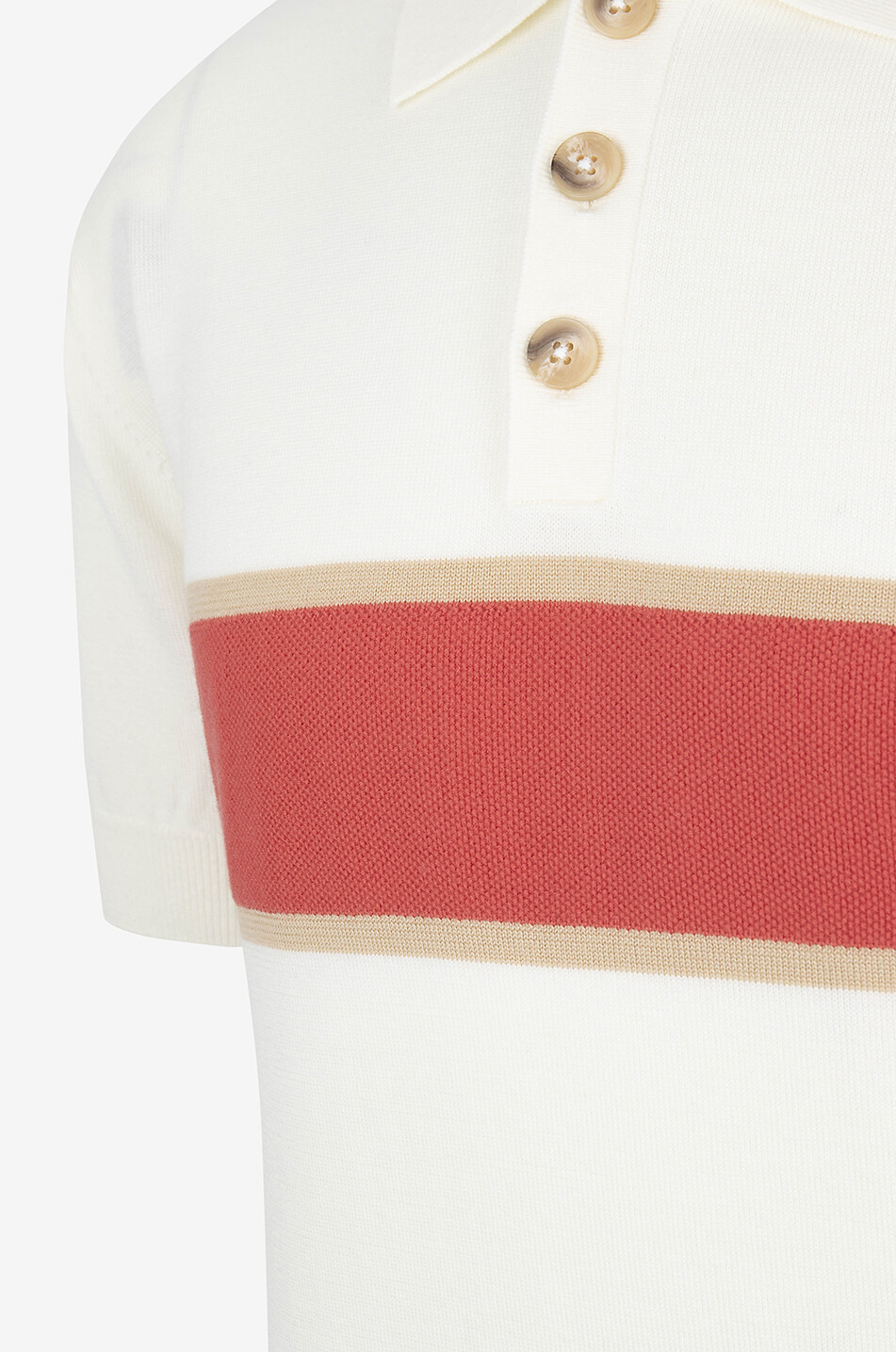KING & TUCKFIELD Slim-Fit-Strick-Polohemd mit Streifen Herren ORANGE 4