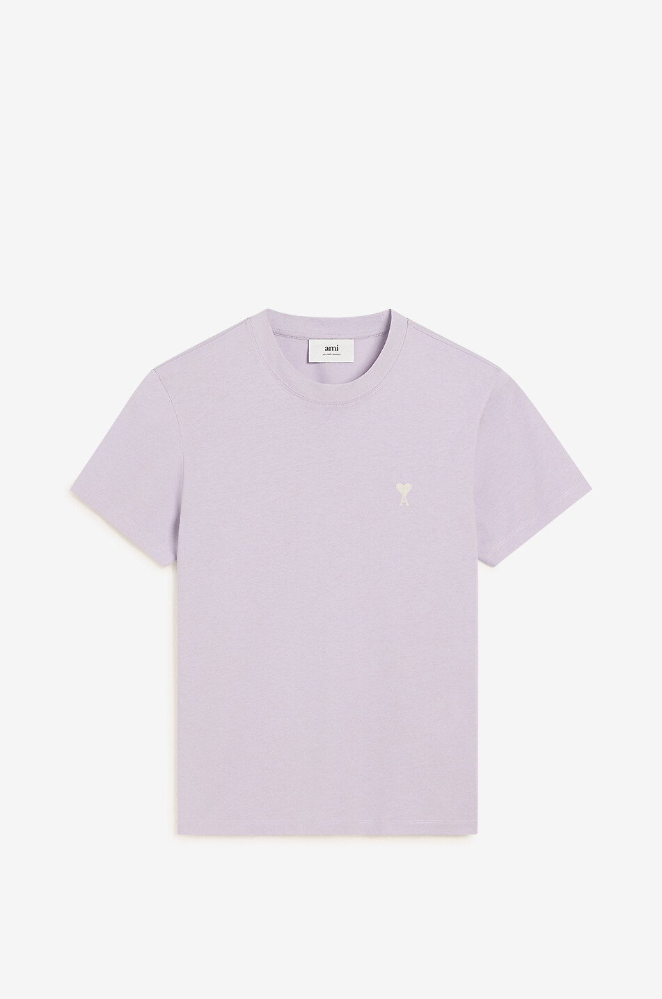 AMI Ami de Coeur organic cotton short-sleeved T-shirt Men LIGHT PURPLE 1