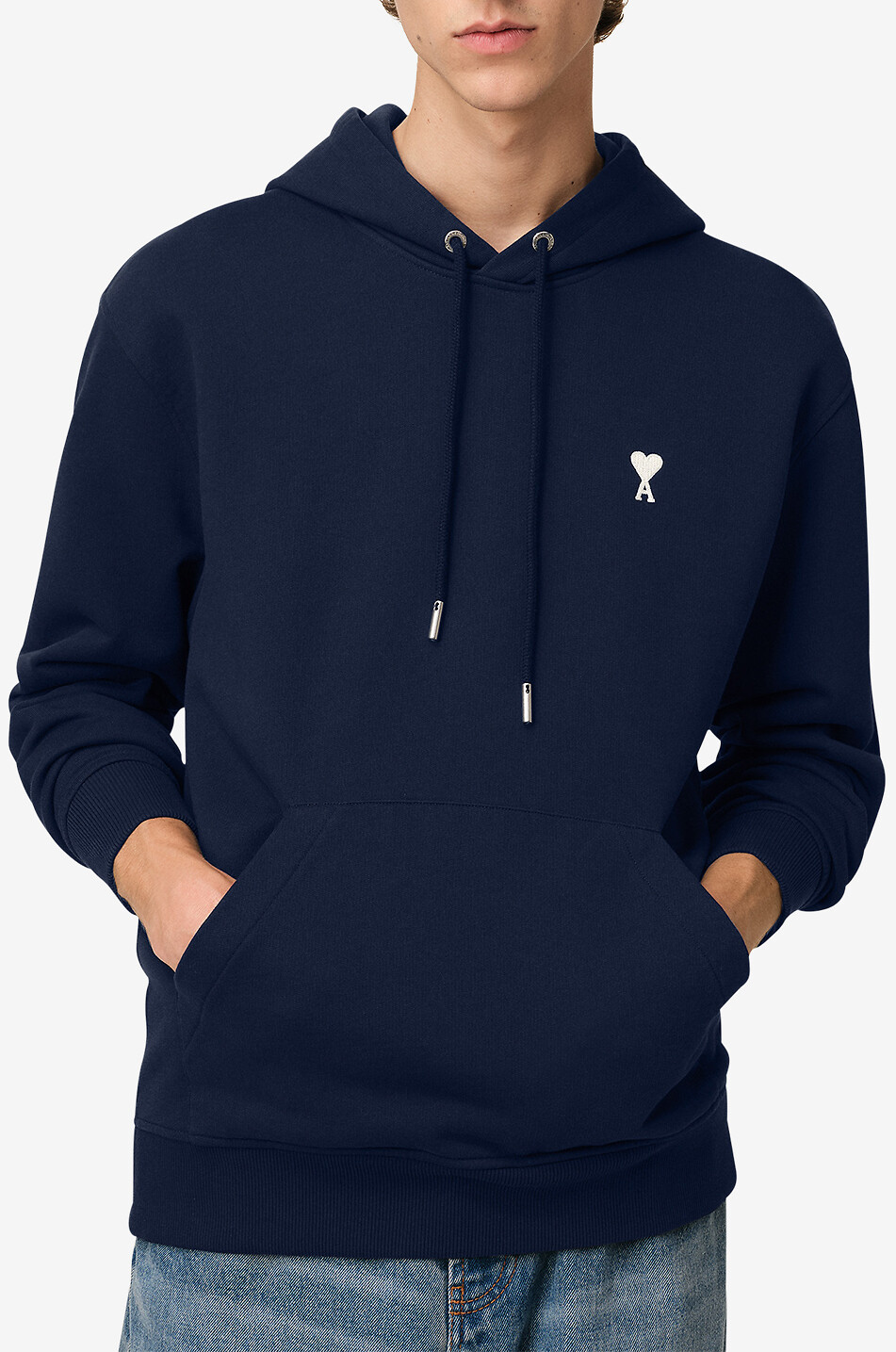 AMI Sweat-shirt à capuche Ami de Coeur Homme BLEU FONCE 2