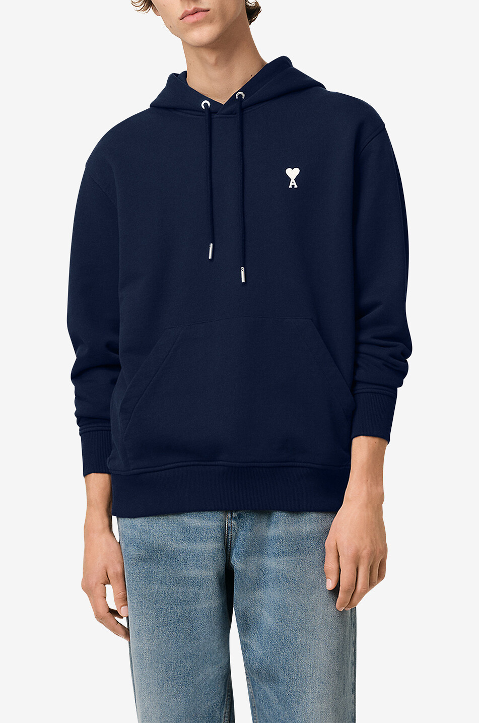 AMI Sweat-shirt à capuche Ami de Coeur Homme BLEU FONCE 3