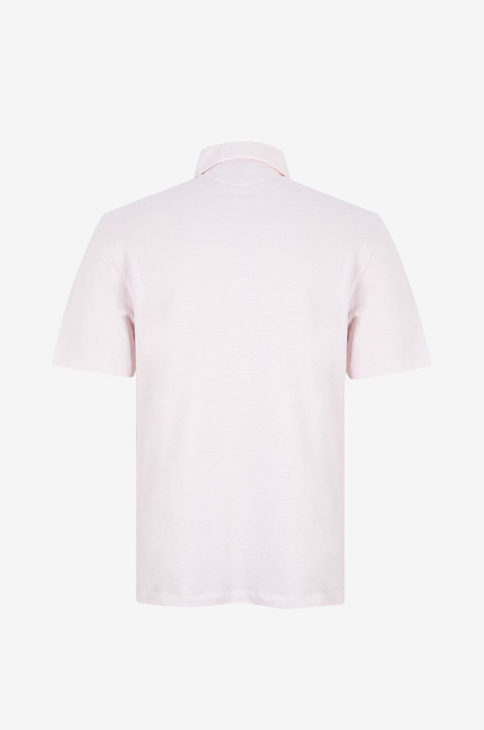 BRUNELLO CUCINELLI Baumwoll- und Leinenjersey-Polohemd mit italienischem Kragen Herren HELLROSA 2