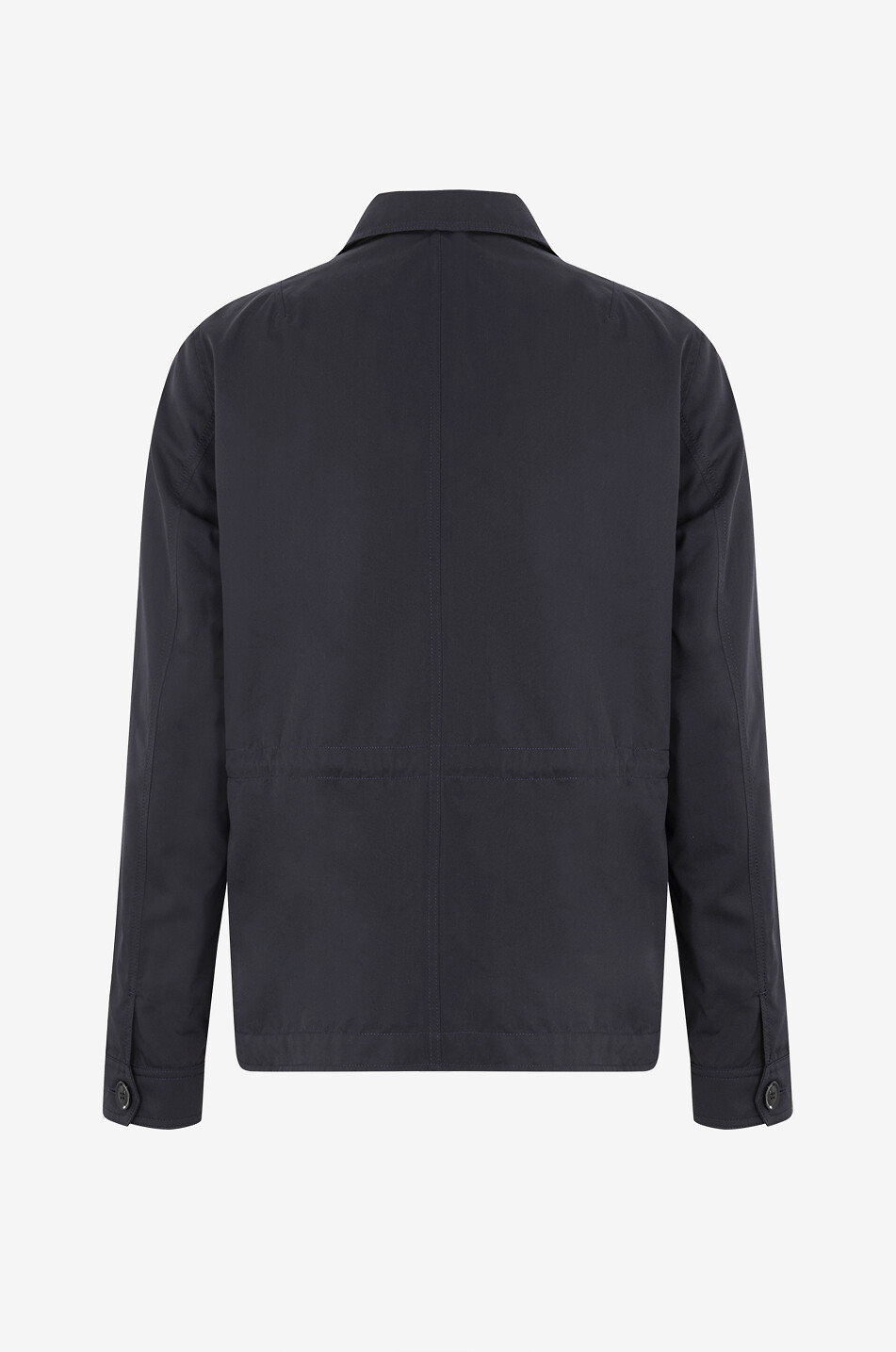 TOM FORD Veste chemise en coton et soie Homme BLEU FONCE 2