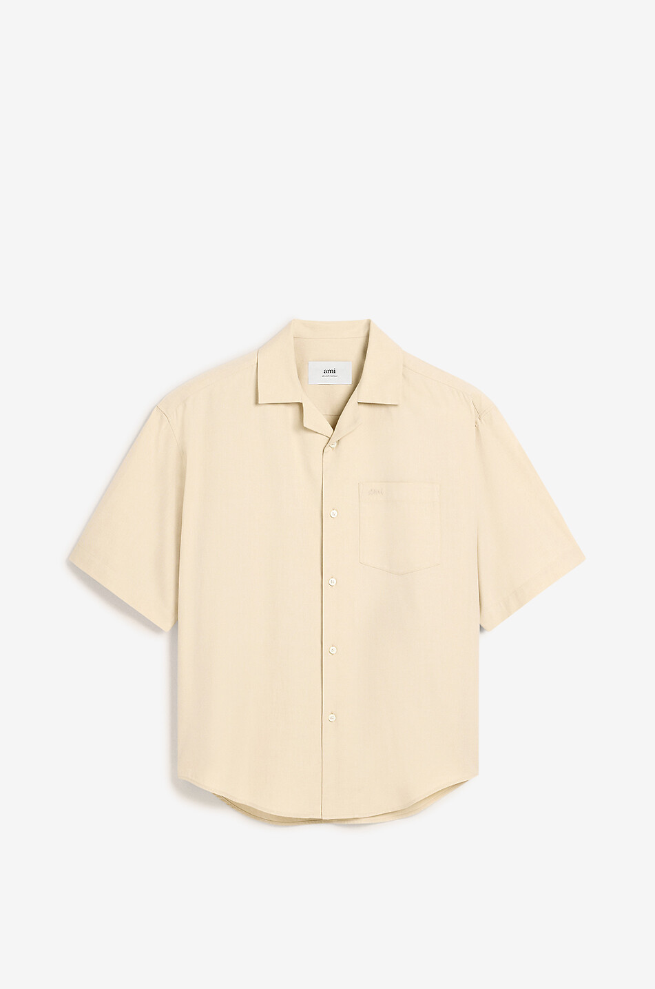 Boxy-Kurzarm-Hemd aus Gabardine AMI