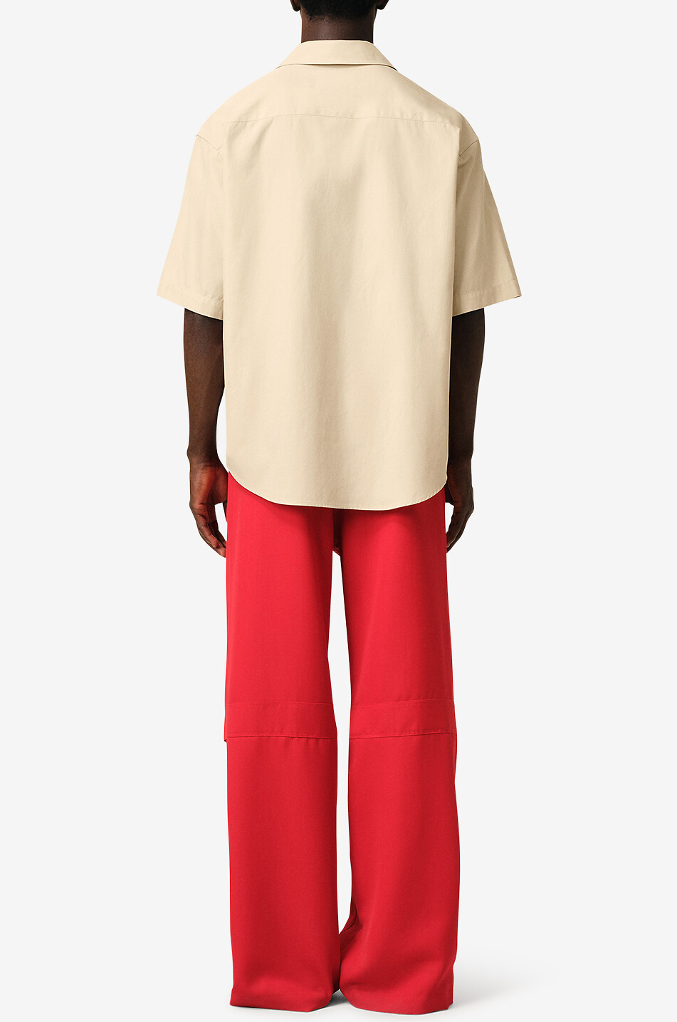 Boxy-Kurzarm-Hemd aus Gabardine AMI