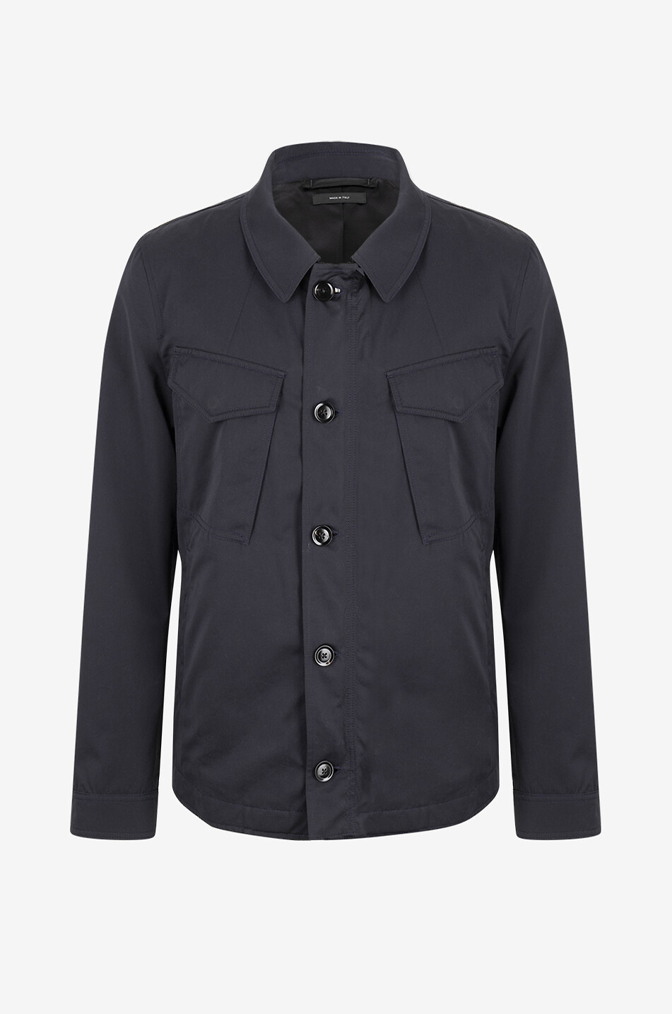 Veste chemise en coton et soie