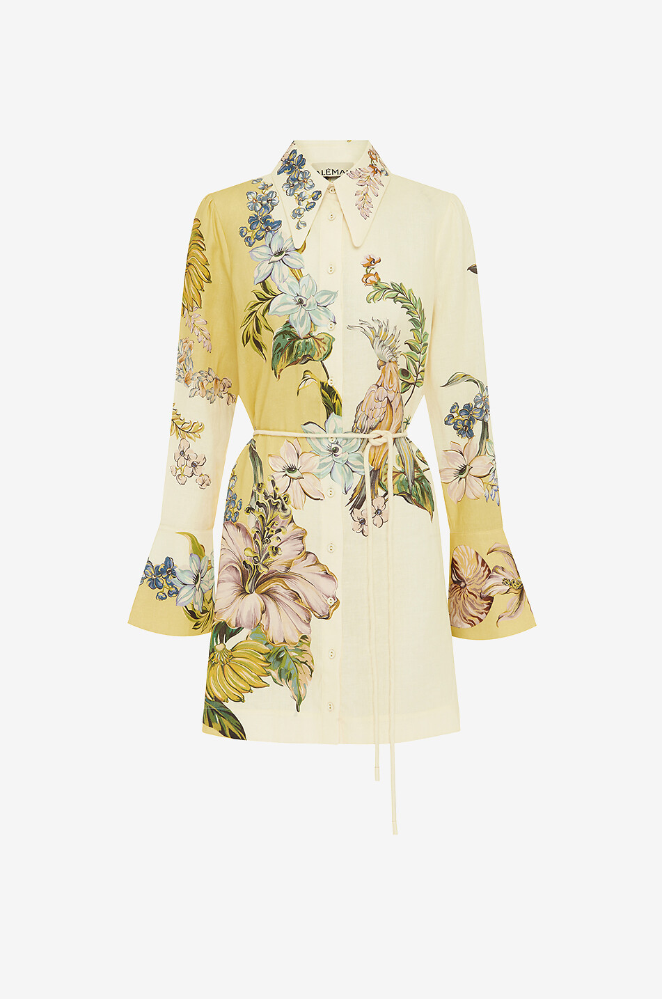 Mini-Hemdkleid aus Leinen Oleander