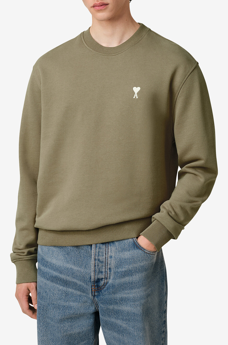 Sweat-shirt à col rond Ami de Coeur