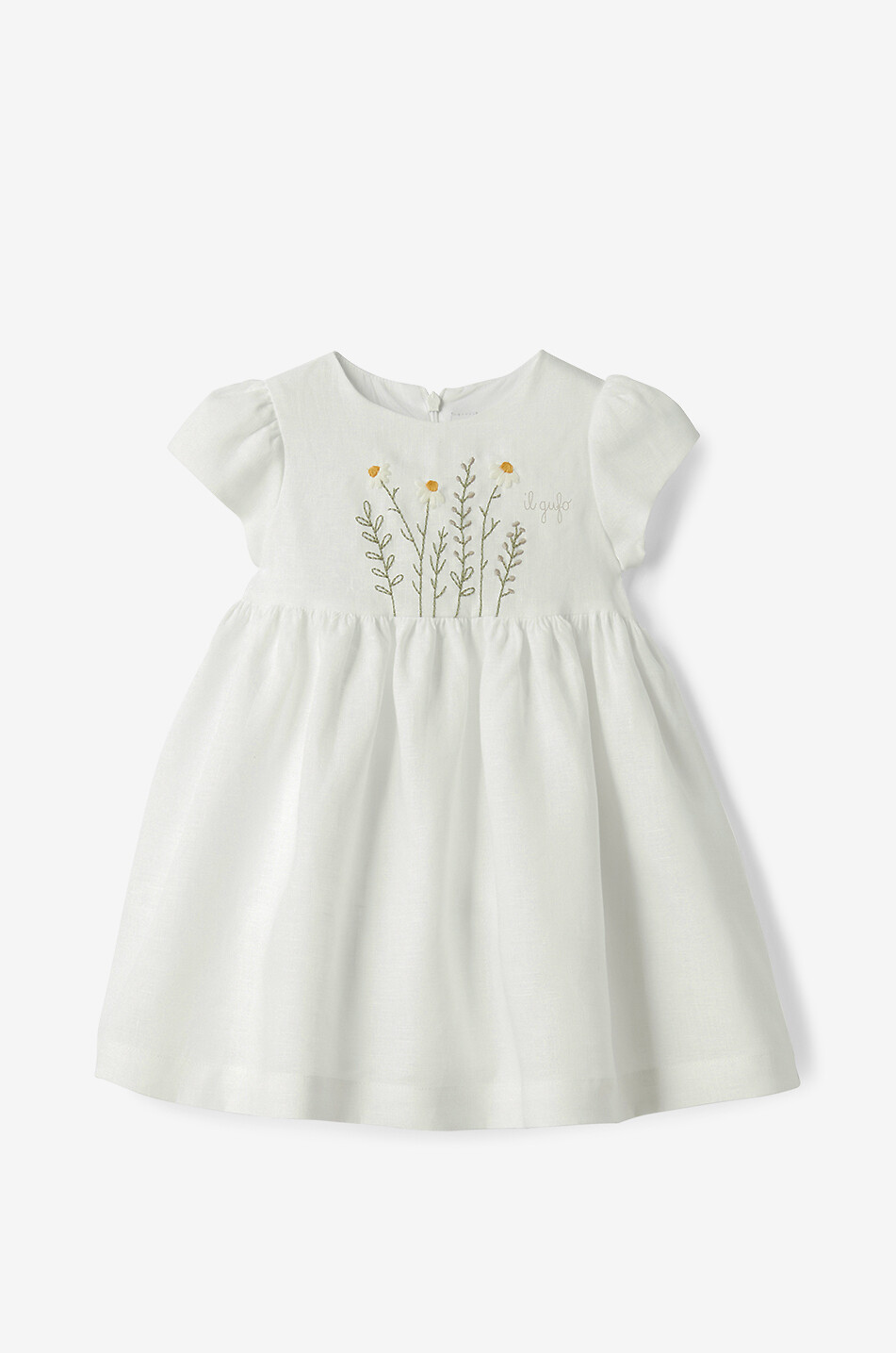 IL GUFO Robe en lin bébé Bébé BLANC 1
