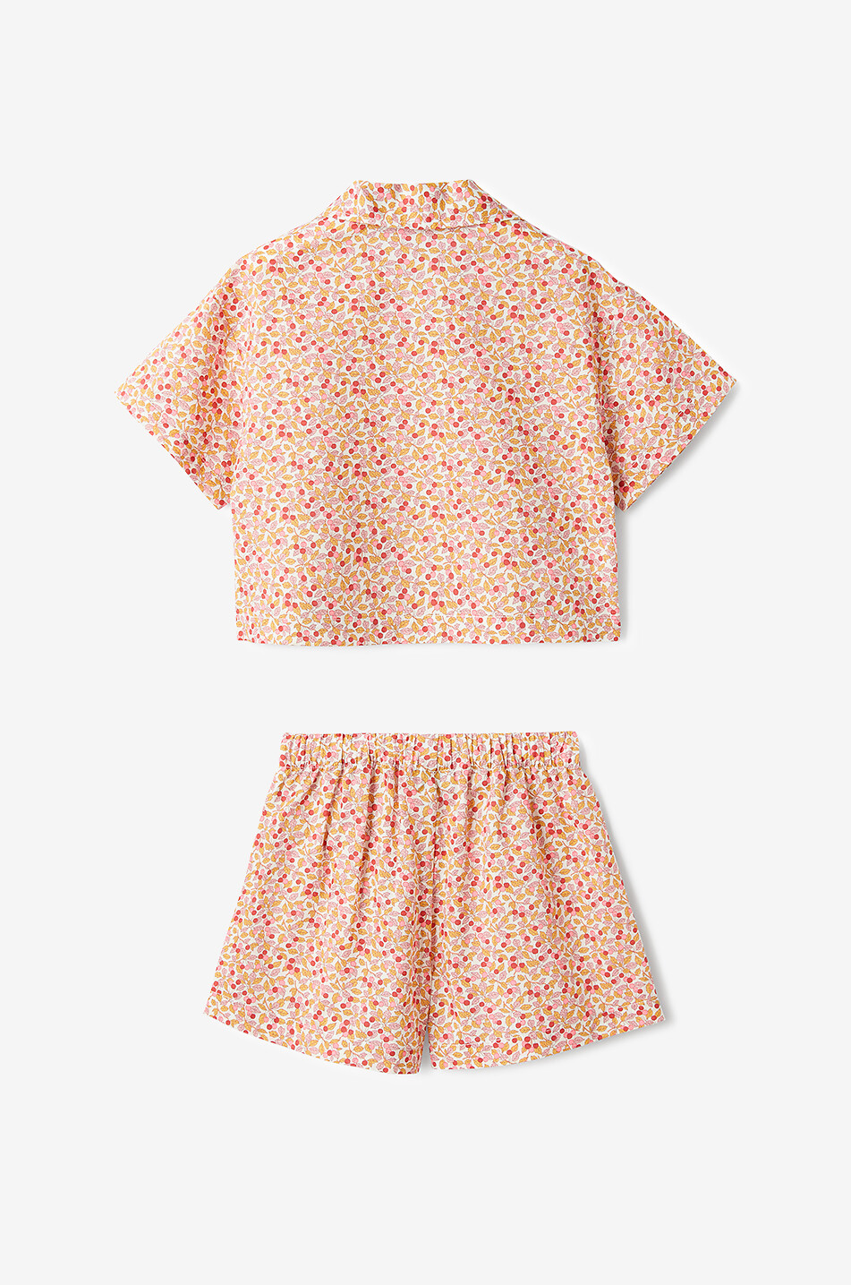 IL GUFO Shorts und Hemd für Kinder aus Baumwolle Set Mädchen ROSA 3