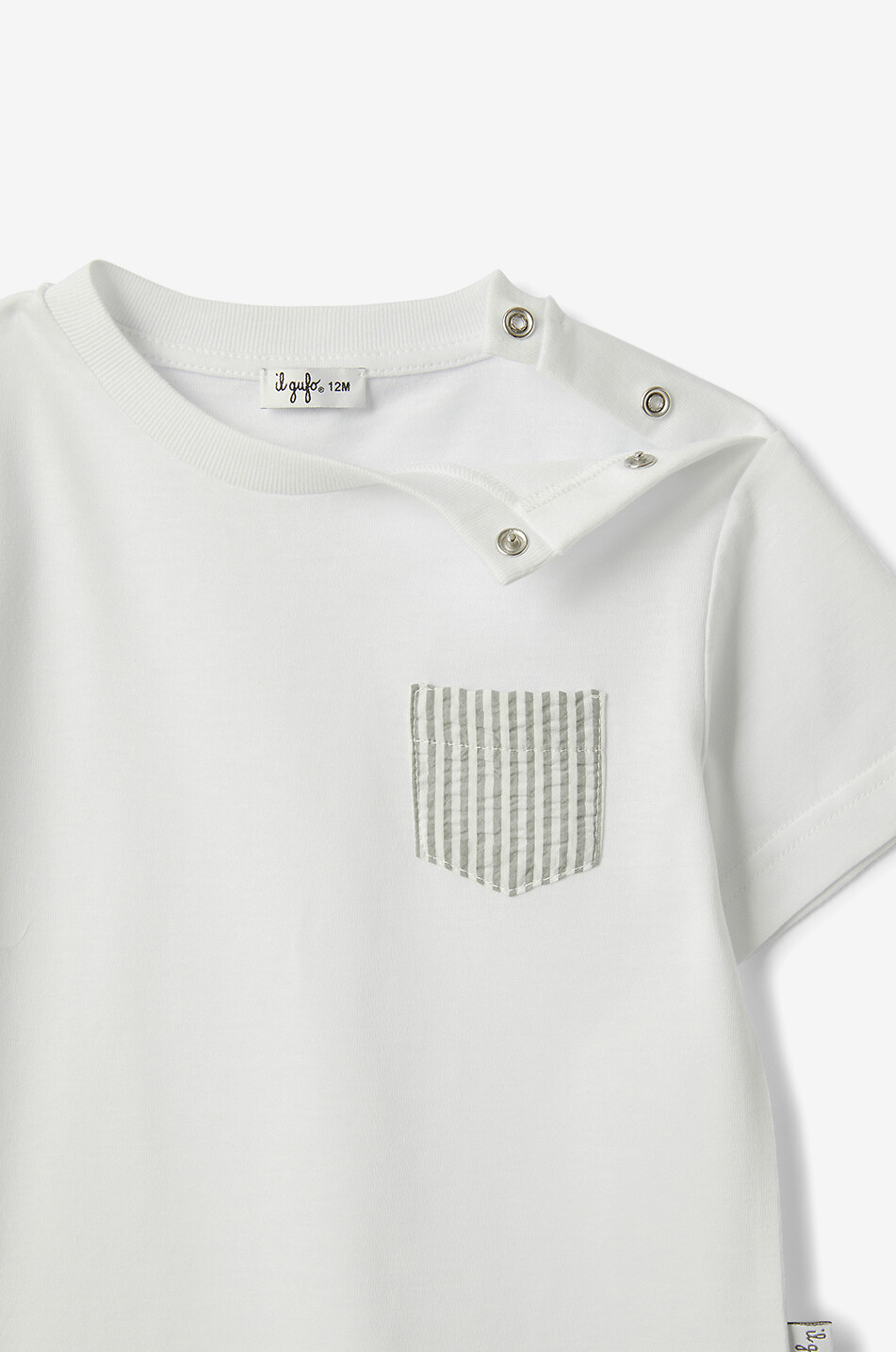 IL GUFO Cotton baby short and T-shirt set Baby LIGHT GREEN 4