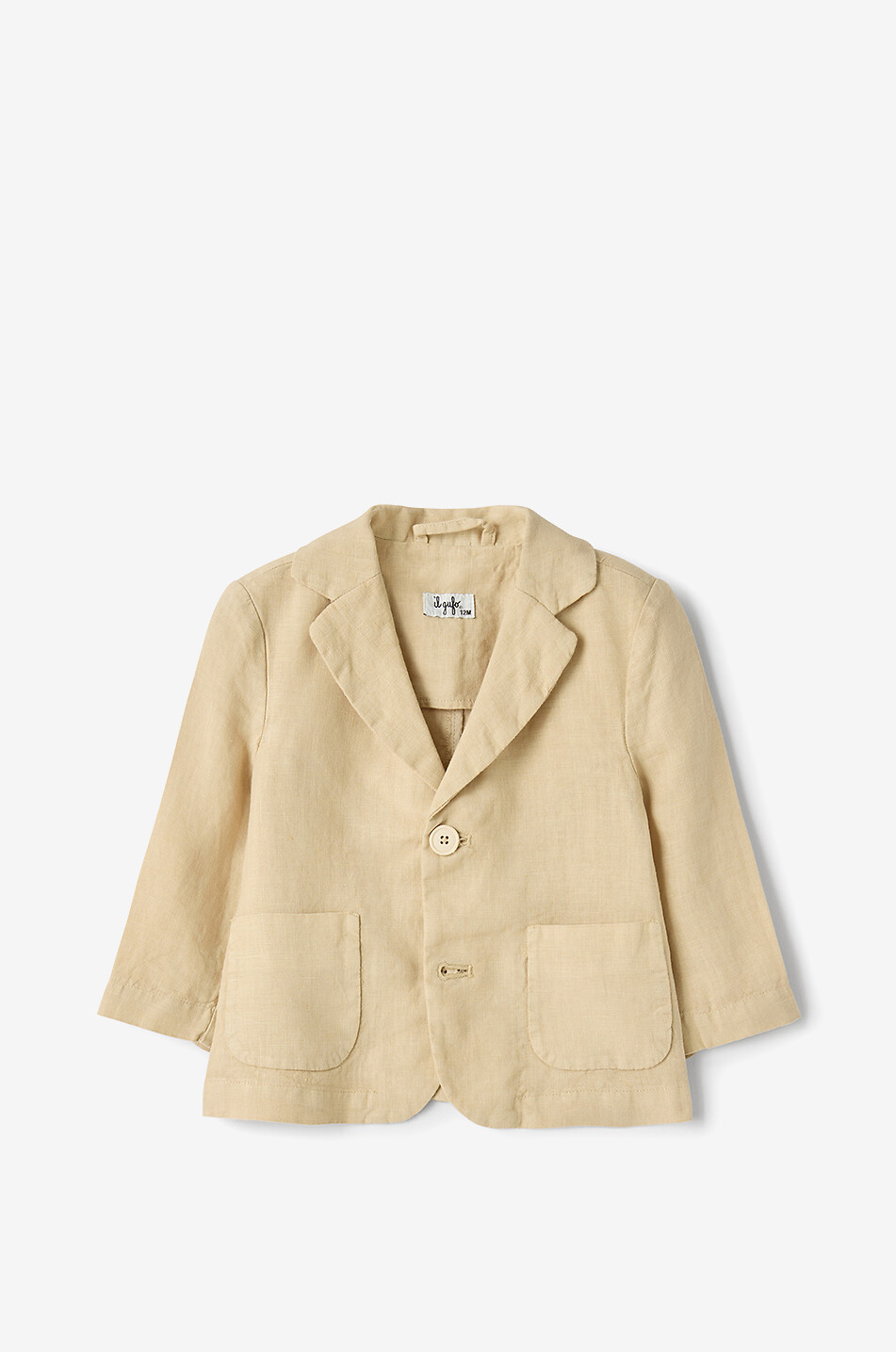 IL GUFO Blazer en lin bébé Bébé BEIGE 1