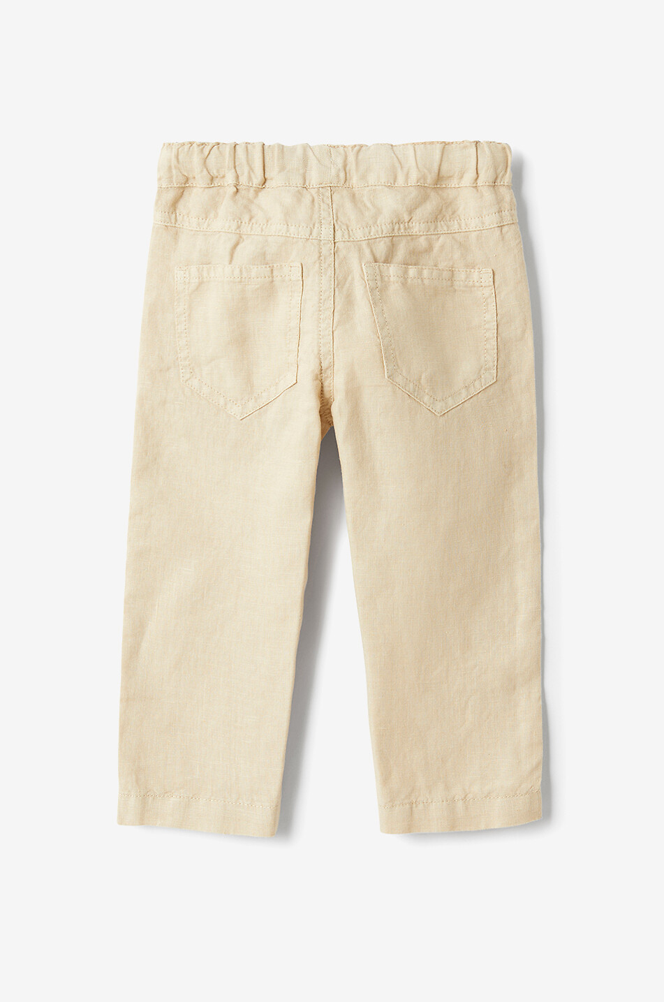 IL GUFO Pantalon en lin bébé Bébé BEIGE 2
