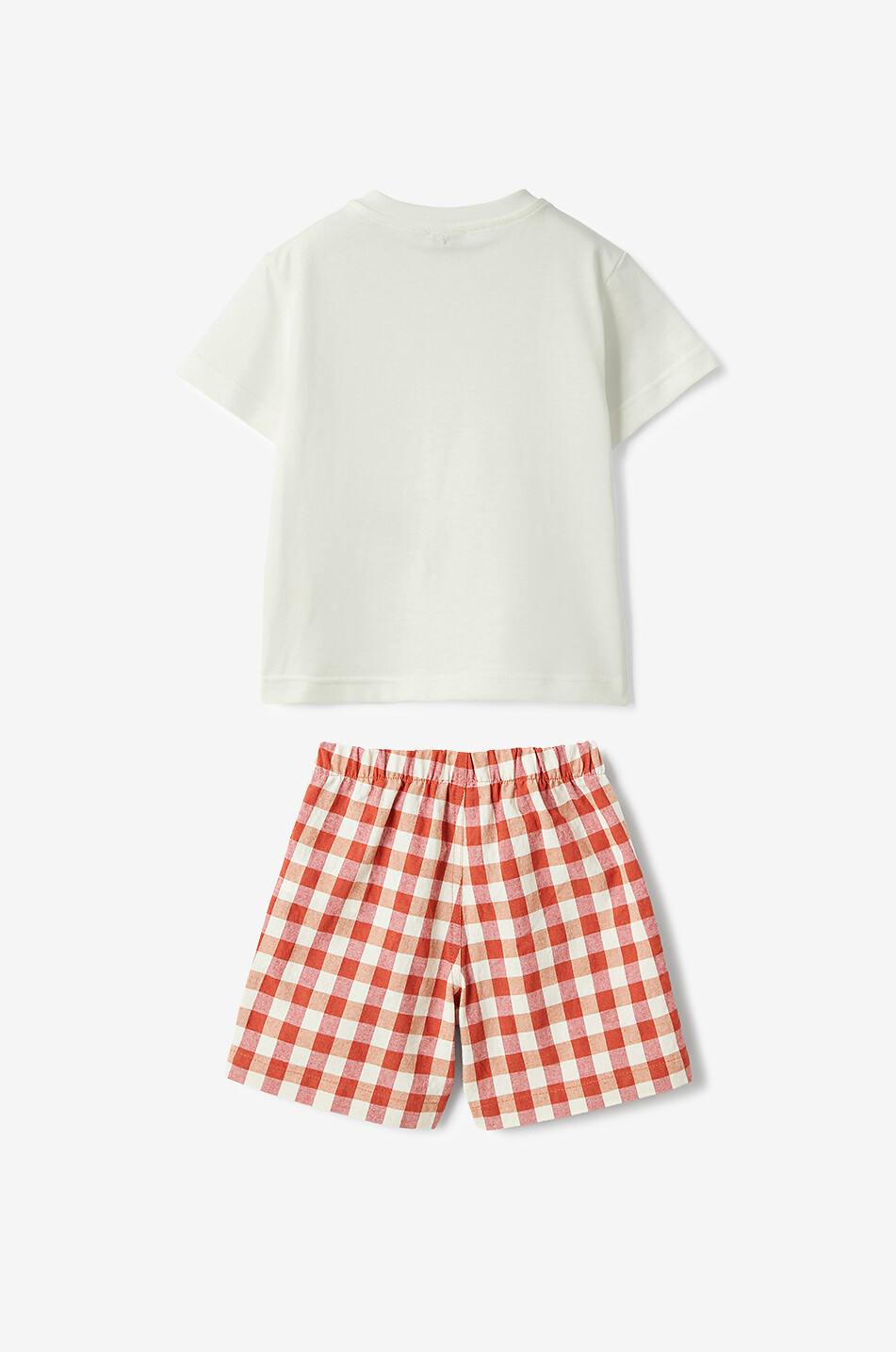 IL GUFO Cotton baby short and T-shirt set Baby RED 3