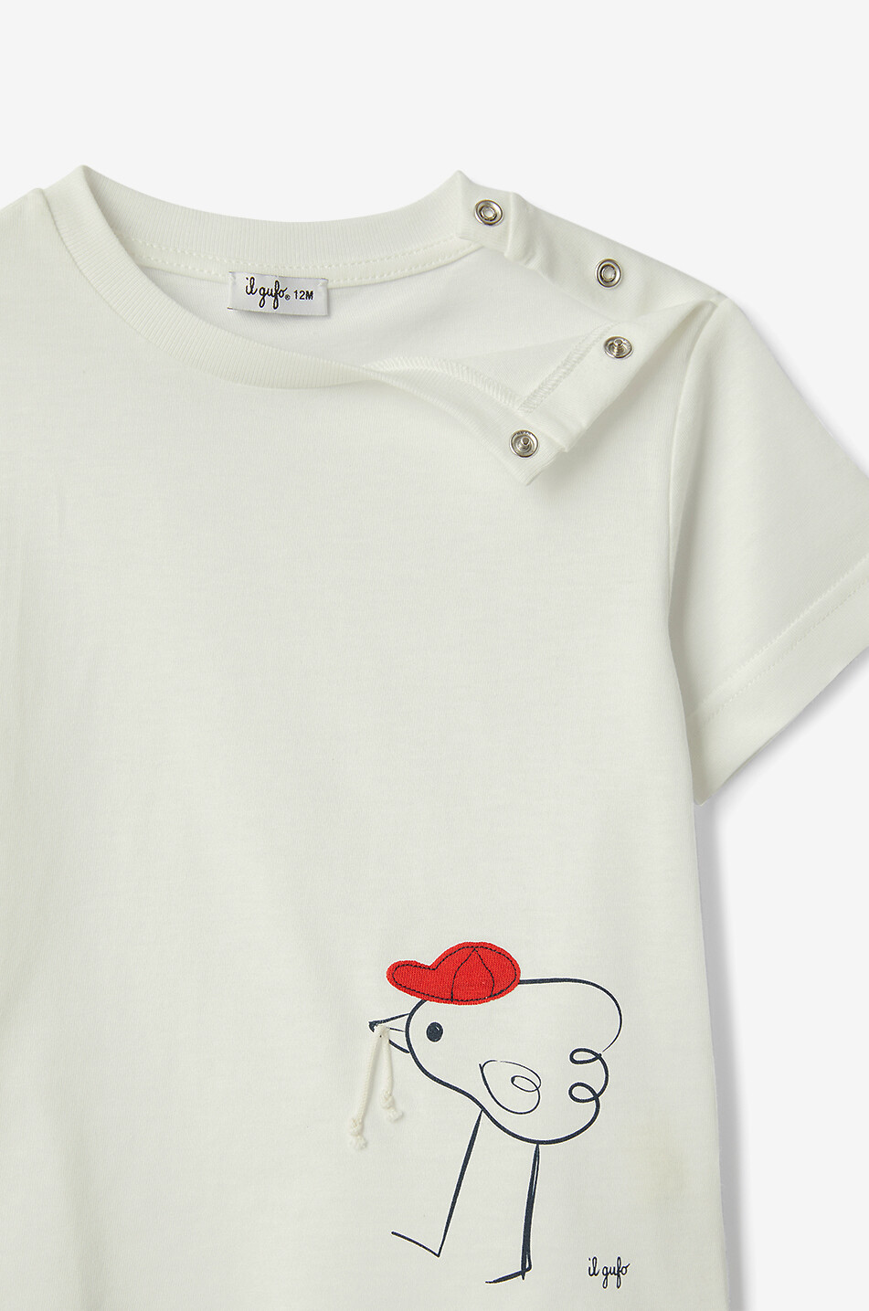 IL GUFO Cotton baby short and T-shirt set Baby RED 4