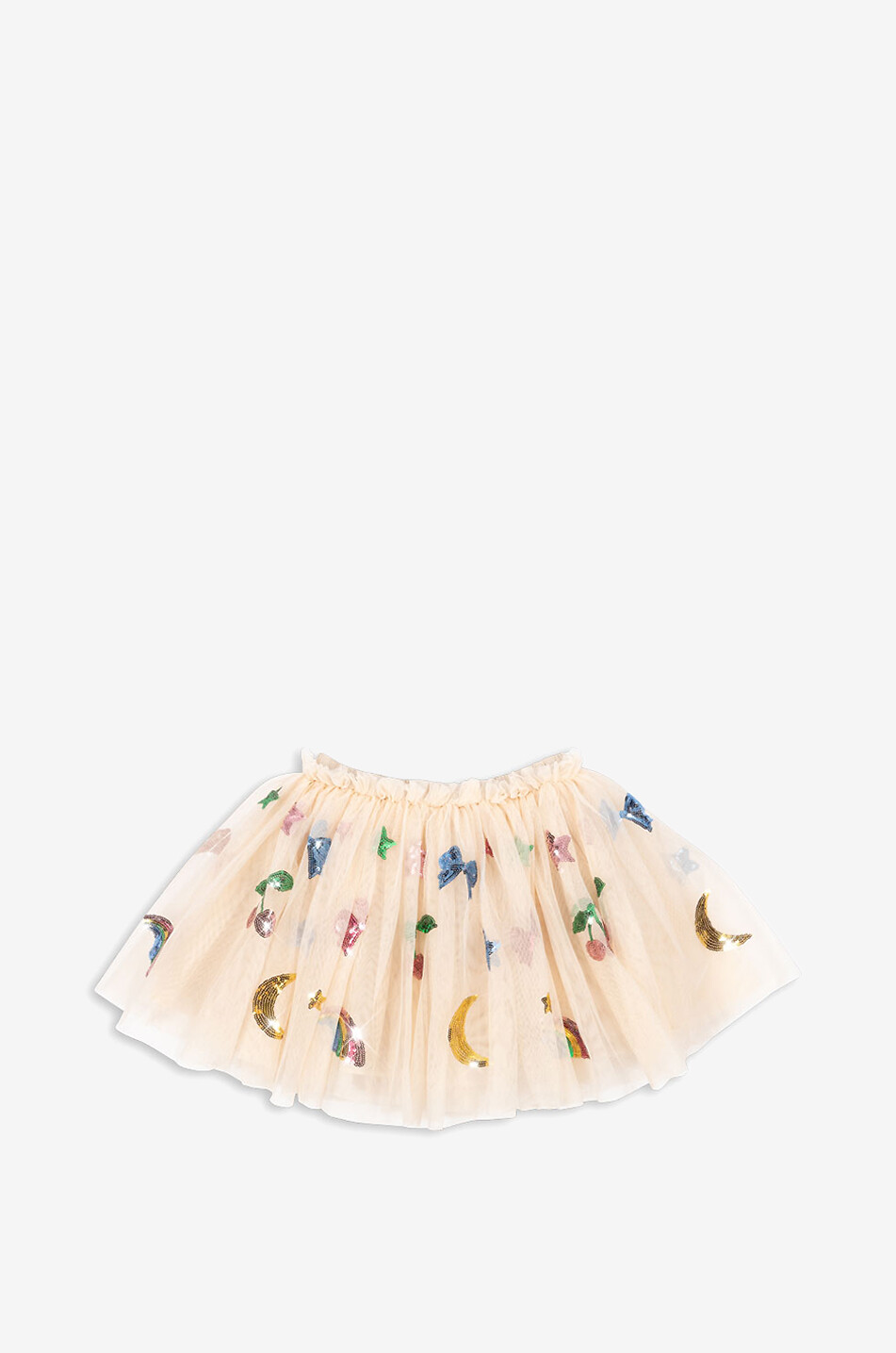Minijupe en tulle et sequins fille Yvonne Rainbow Twinkle