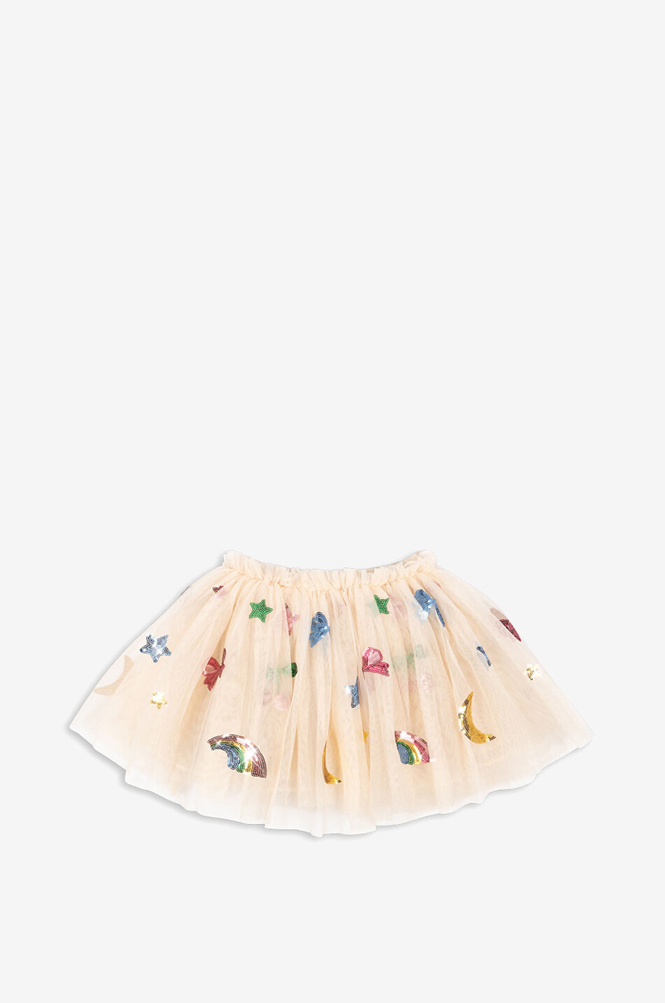 Minijupe en tulle et sequins fille Yvonne Rainbow Twinkle