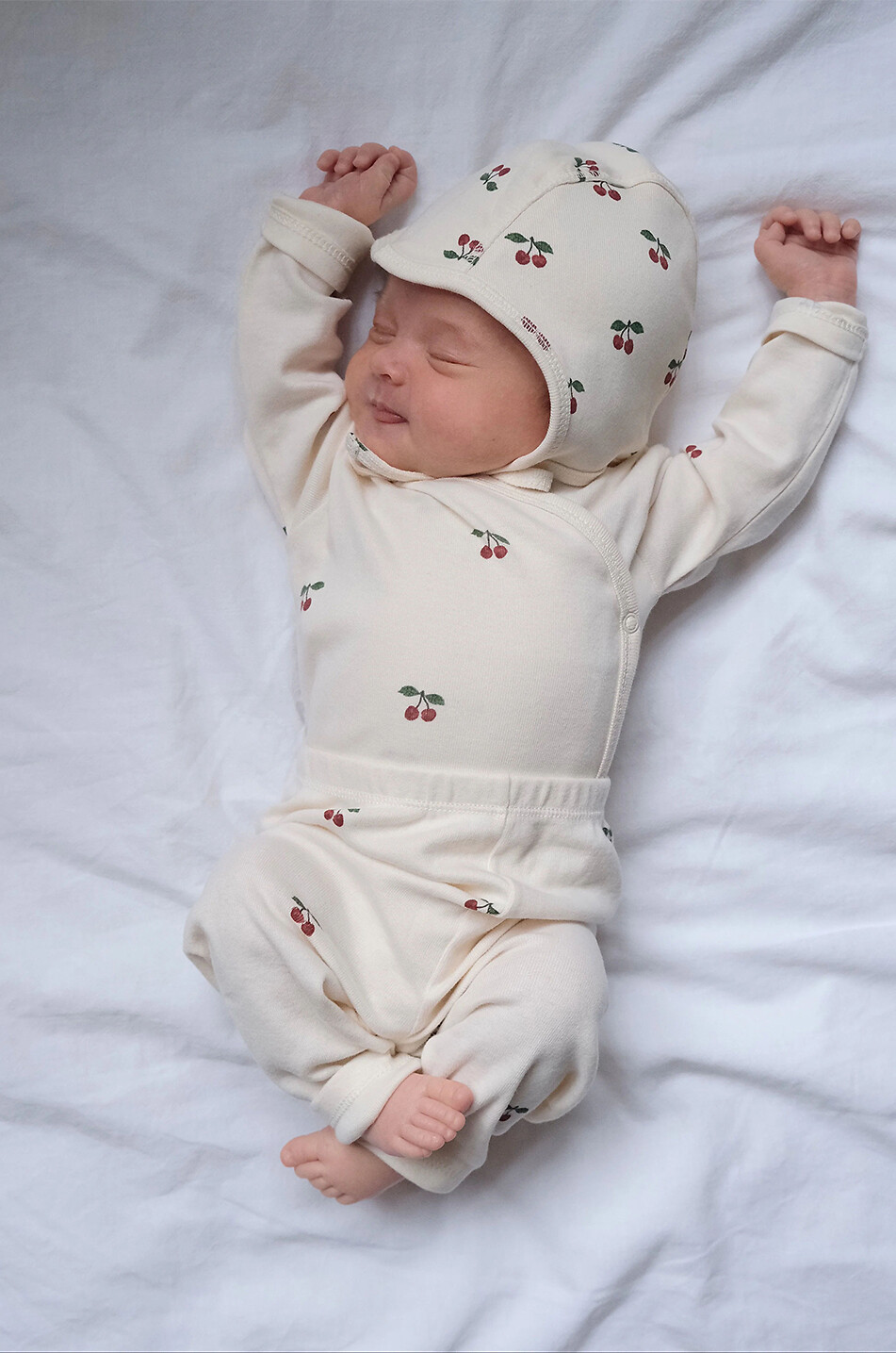 KONGES SLØJD Body bébé à manches longues imprimé fruits Bébé BEIGE 3