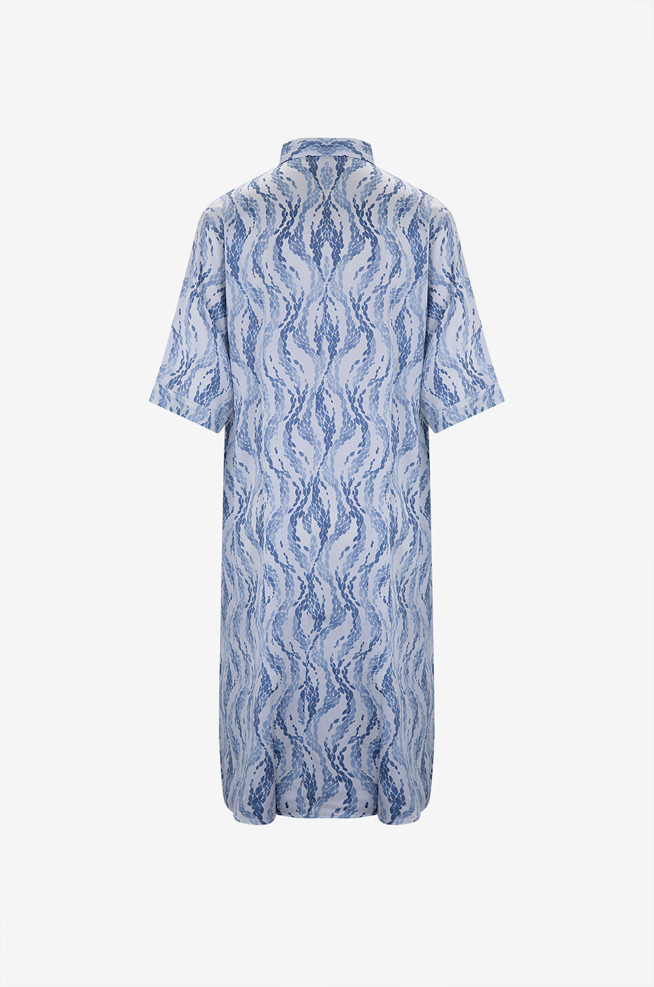 HEMISPHERE Fancy silk midi shirt dress Women MULTI COLOURED 2