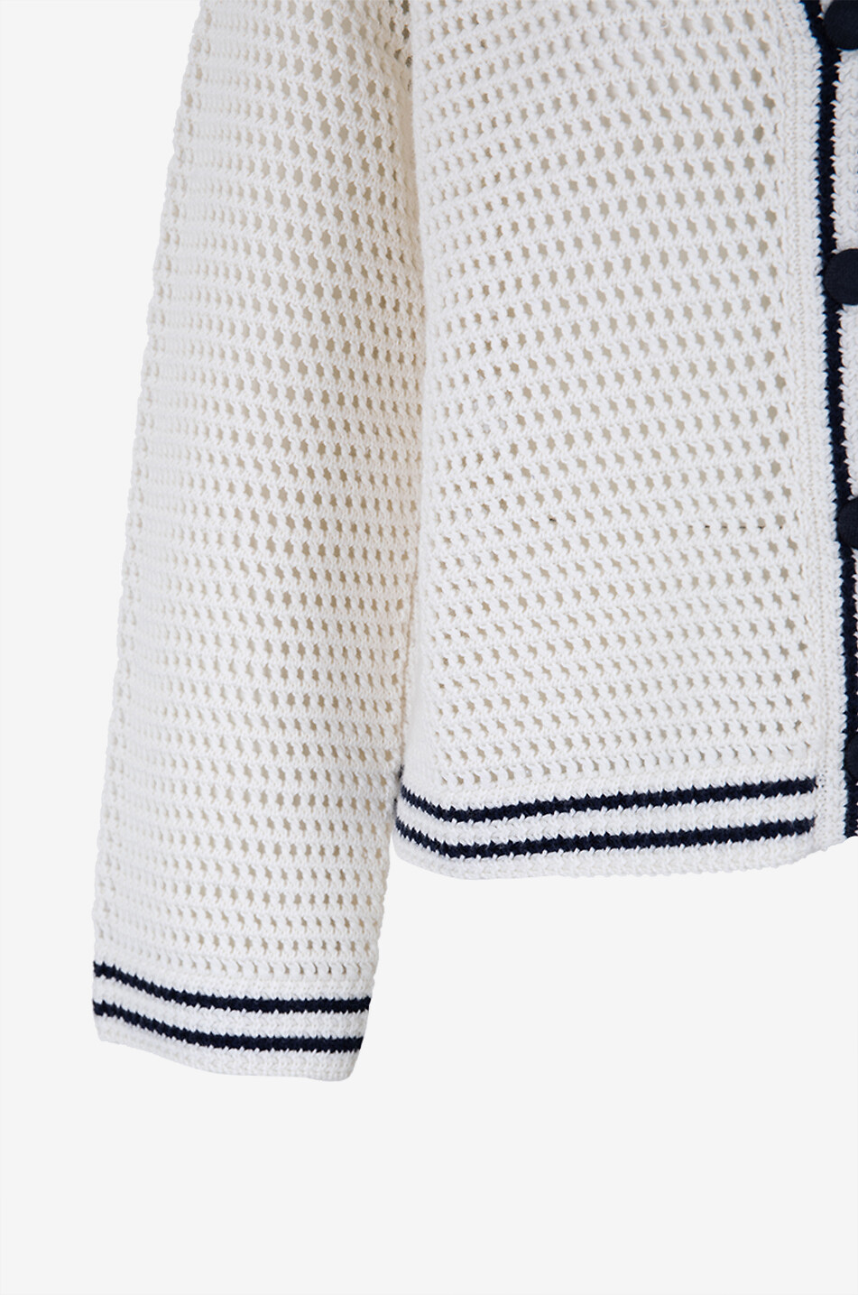 HEMISPHERE Cardigan en coton soie et cachemire Femme BLANC 3