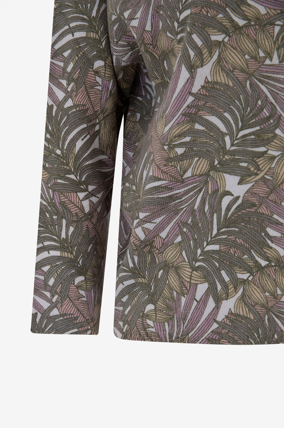 HEMISPHERE Pullover mit Rundhalsausschnitt aus Kaschmir mit Blattprint Damen BUNT 3