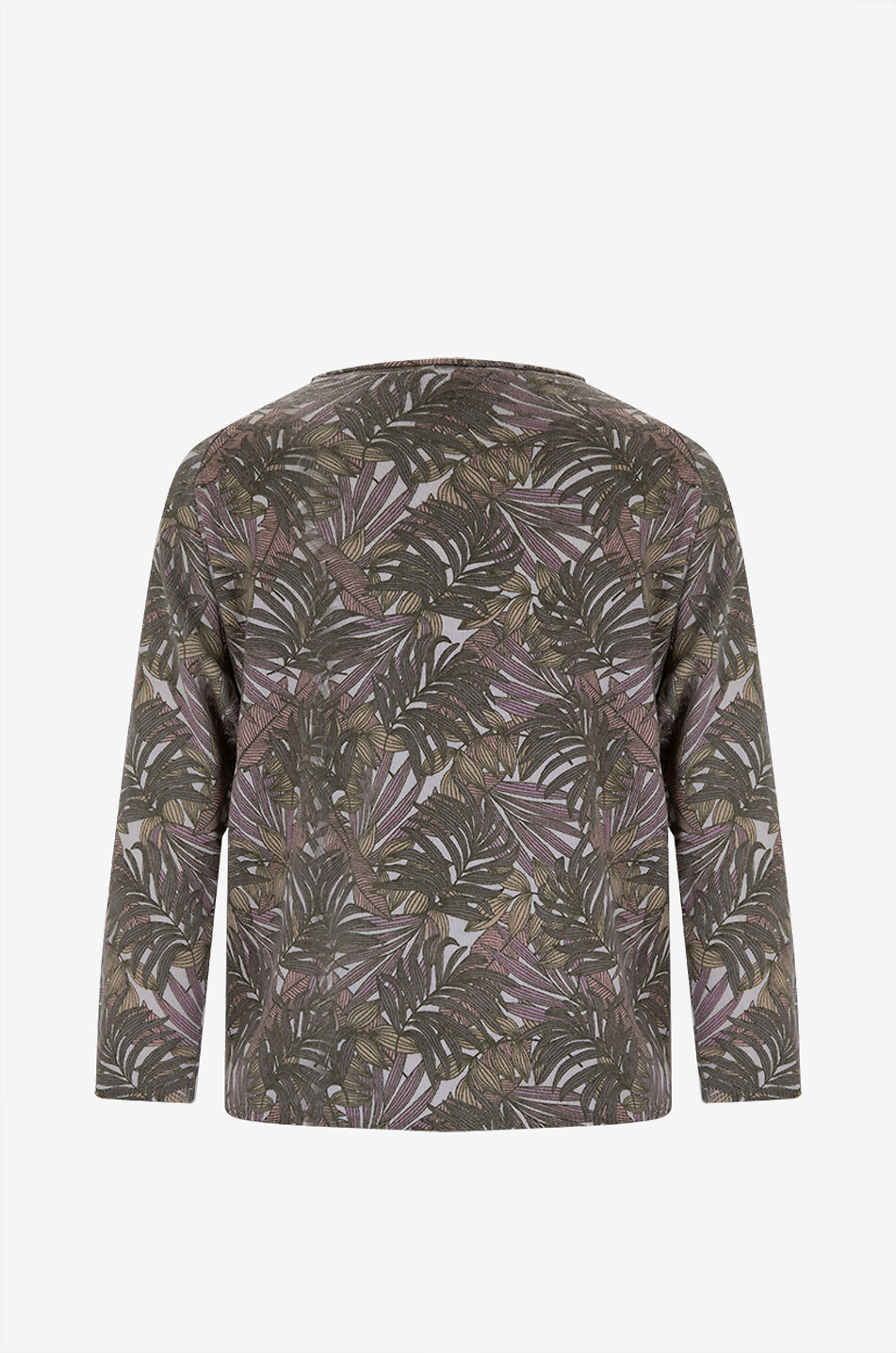 HEMISPHERE Pullover mit Rundhalsausschnitt aus Kaschmir mit Blattprint Damen BUNT 2