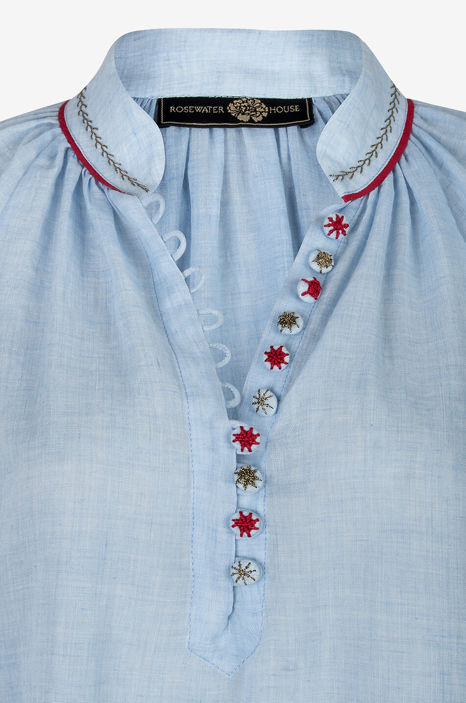 ROSEWATER HOUSE Langärmelige Bluse Golab Damen HELLBLAU 6