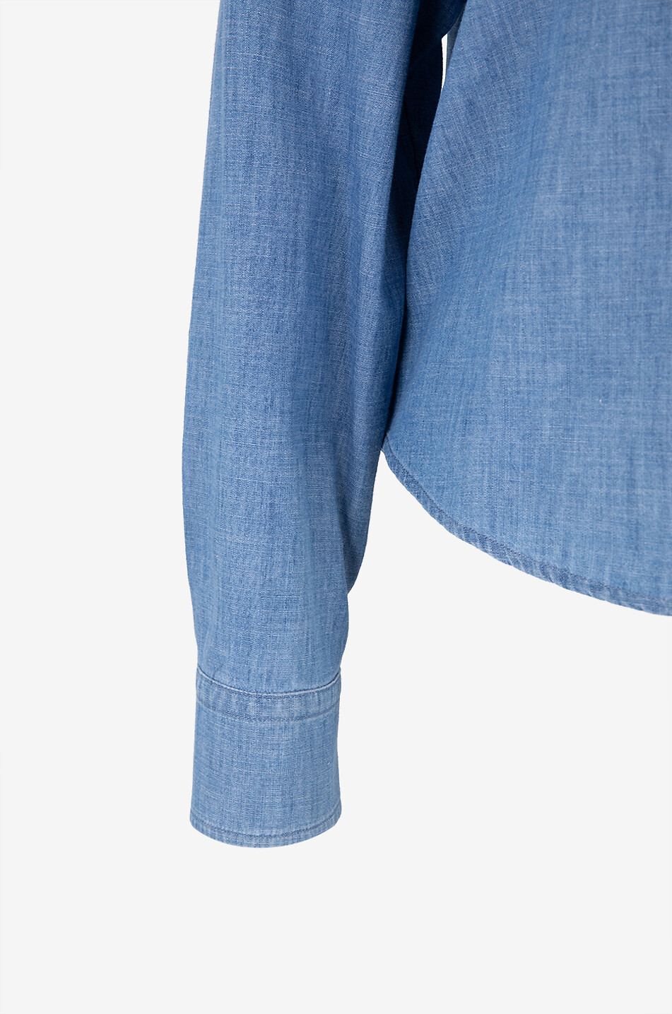 WEEKEND MAX MARA Langärmeliges Chambray-Hemd Musette Damen DUNKELBLAU 3