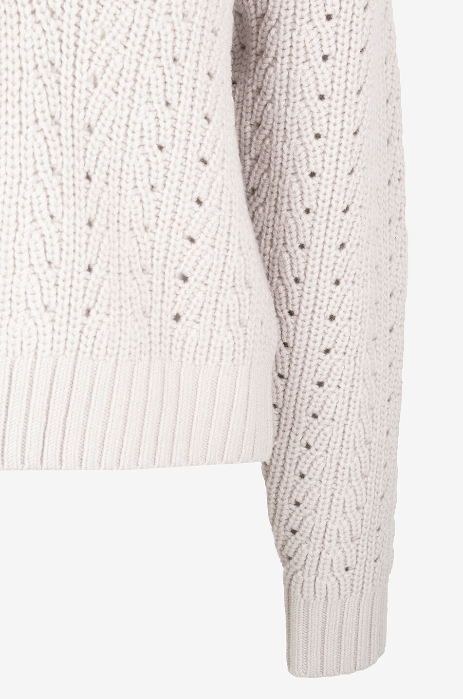 KING & TUCKFIELD Cardigan ajouré en laine à col châle Homme BEIGE 3